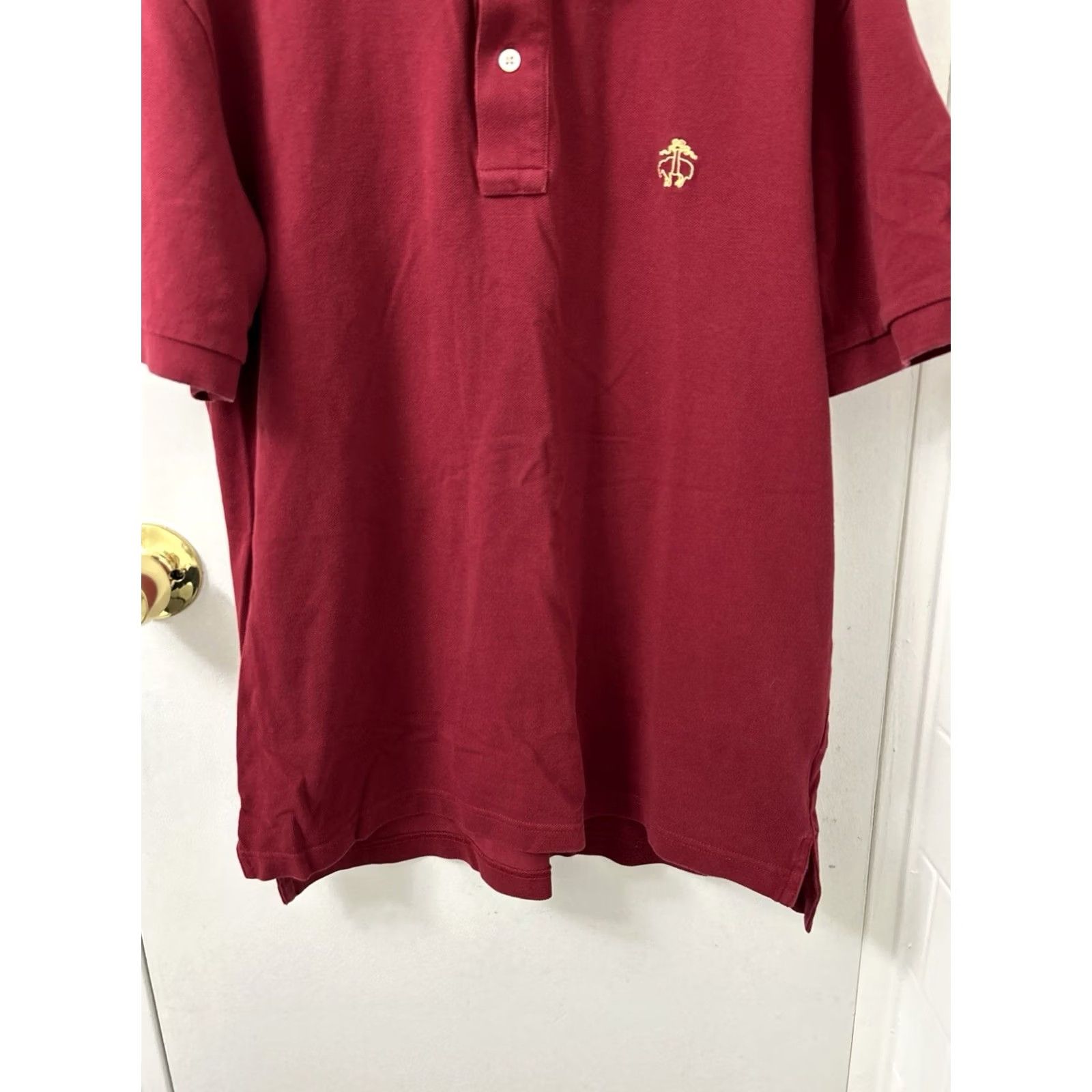 Brooks Brothers Brooks Brothers Polo Shirt Mens L Red Embroidered Logo Short Sleeve Shirts Polo Mens Red Logo Size US L / EU 52-54 / 3 - 3 Thumbnail