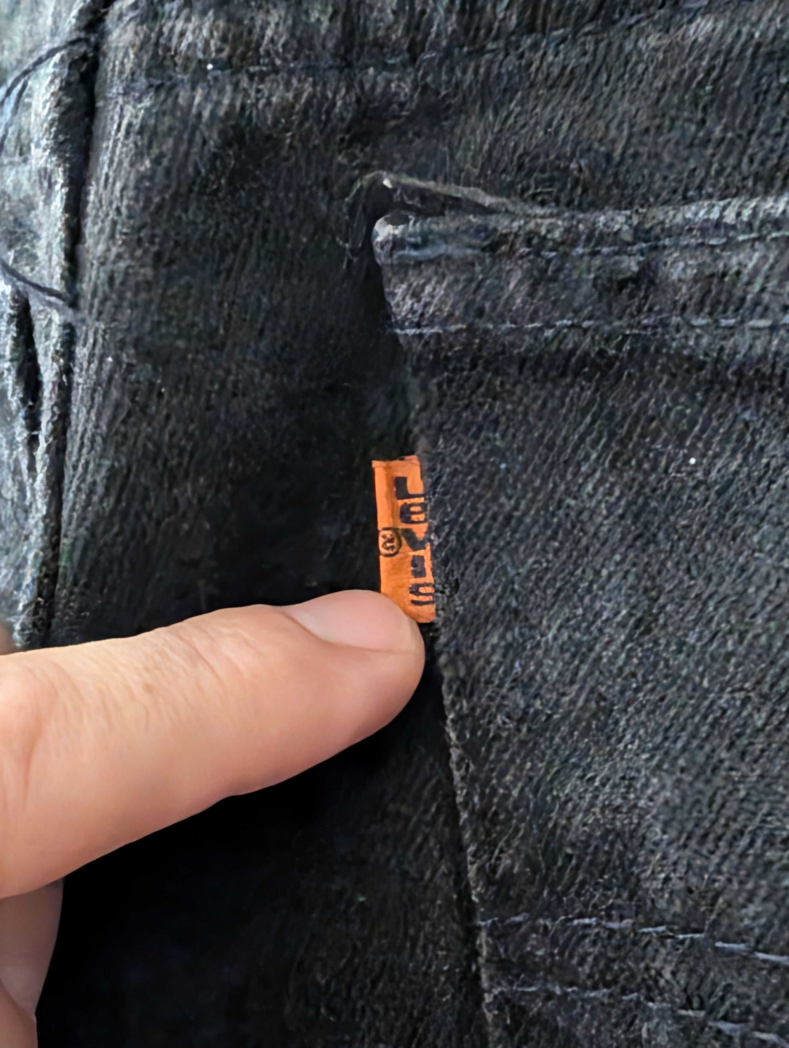 Levi's Vintage Clothing VINTAGE '95 Orange Tab Levi's 550 - Black (34W 30L) Size US 34 / EU 50 - 5 Thumbnail