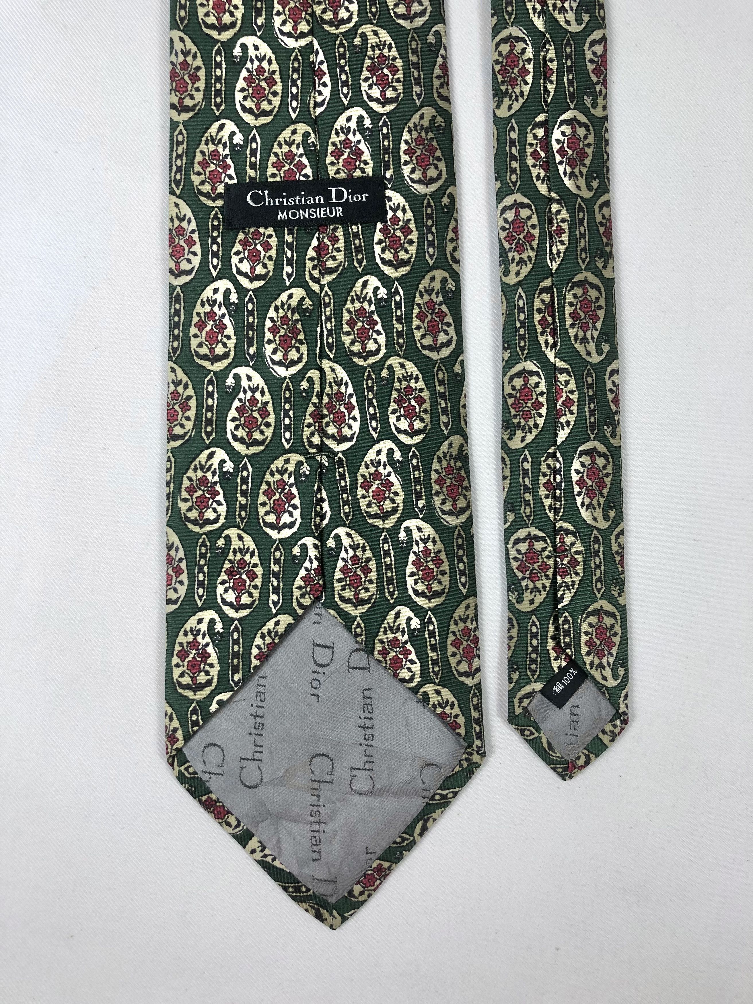 Christian Dior Monsieur Rare Vintage Christian Dior Monsieur Silk Tie Size ONE SIZE - 5 Thumbnail