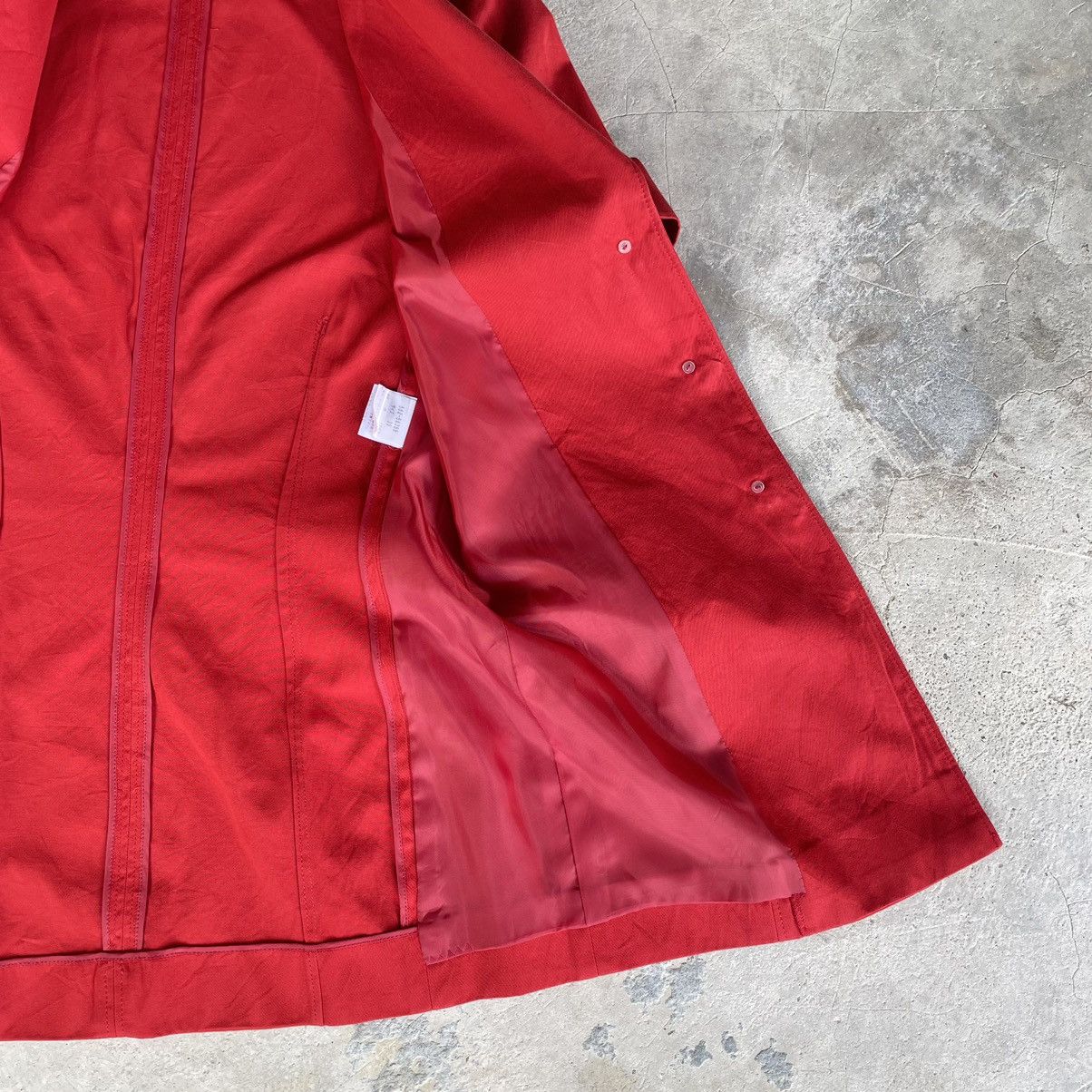 Givenchy Vintage Givenchy Boutiques Red Short Sleeve Women Blazer Size US S / EU 44-46 / 1 - 14 Thumbnail