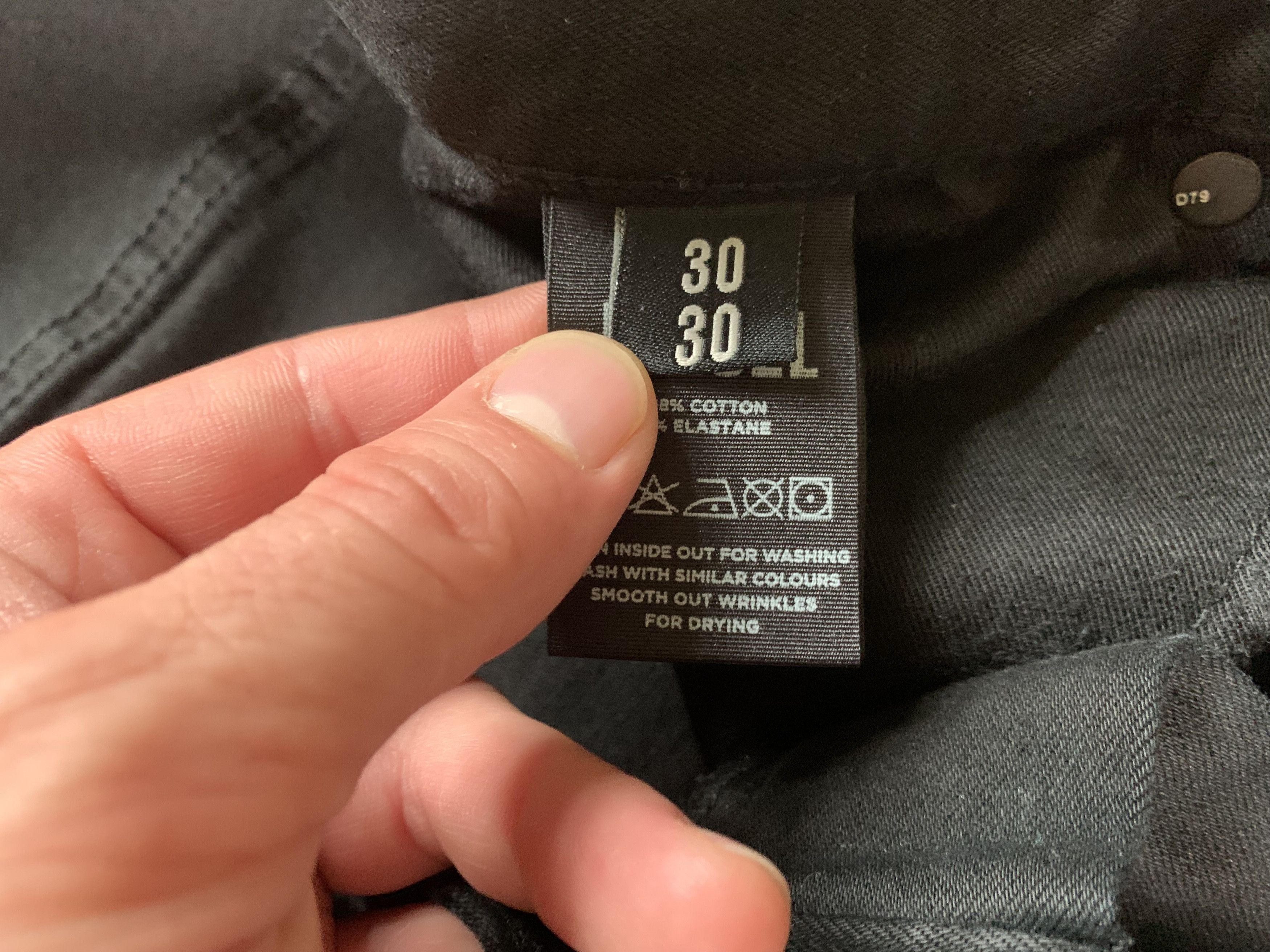 Diesel Diesel Straight Slim Black Jeans Size US 30 / EU 46 - 9 Thumbnail