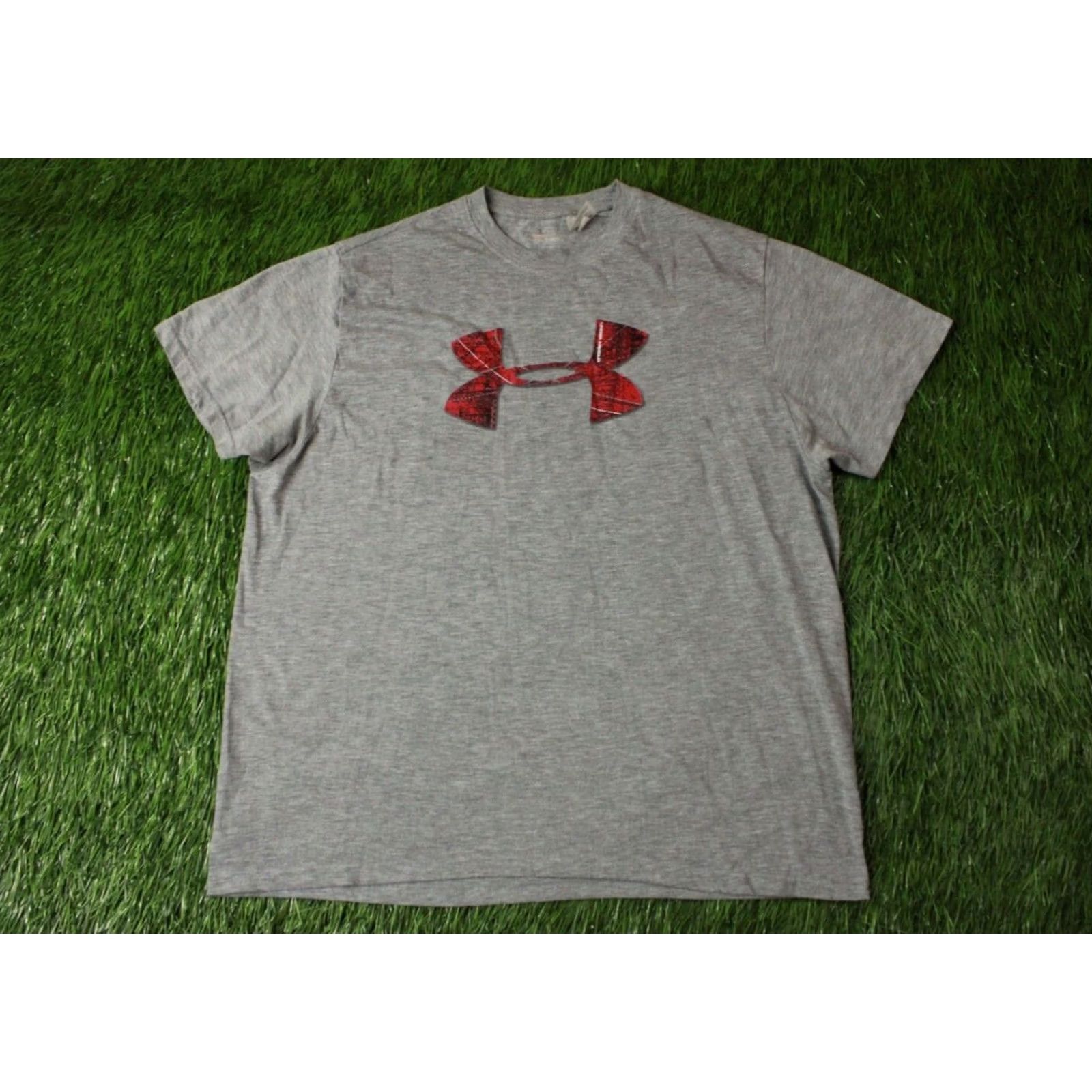 Under Armour Under Armour HeatGear Men T-Shirt Jersey Crew Neck Short Sleeve Gray XXXL? Size US L / EU 52-54 / 3 - 2 Thumbnail