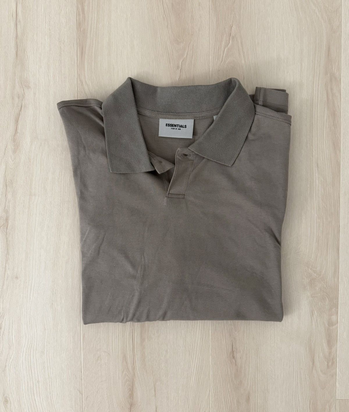Essentials Fear of God Essentials SS21 Polo Shirt Taupe Size US M / EU 48-50 / 2 - 16 Thumbnail