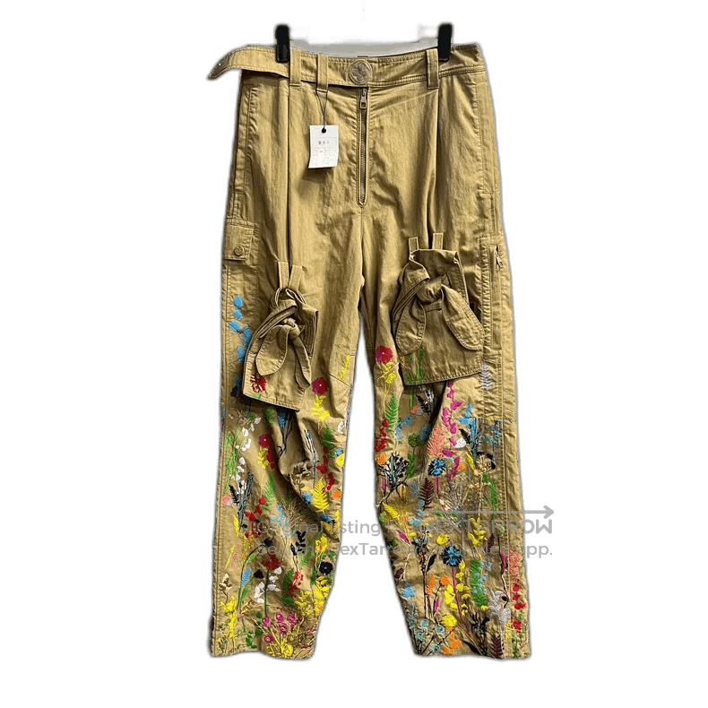 Louis Vuitton louis vuitton Khaki Beekeeper print logo casual pants. Size 38" / US 16 / IT 52 - 1 Thumbnail