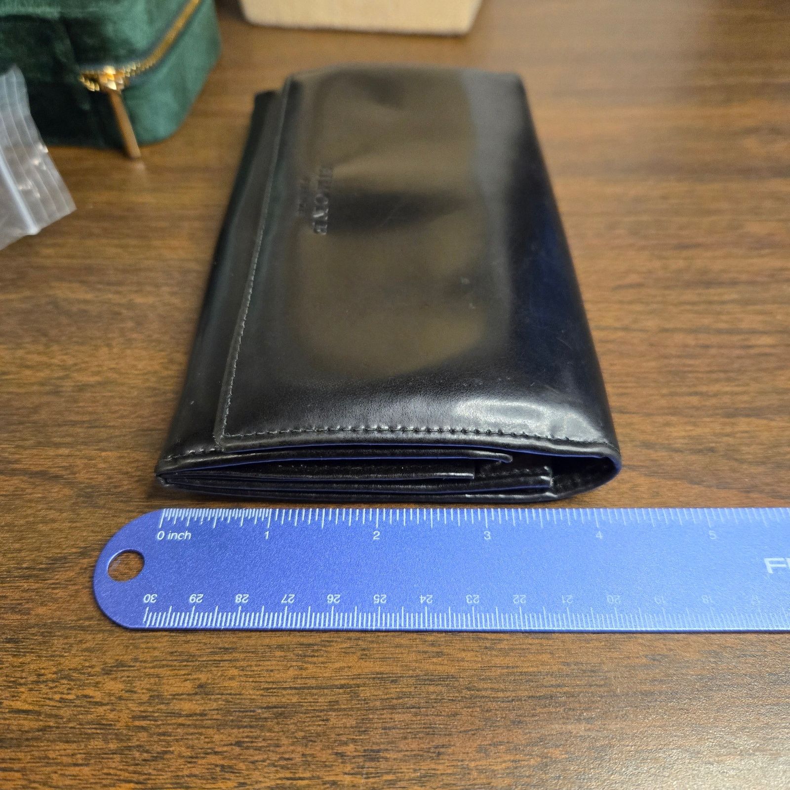 Firenze Vintage Simone Firenze Black Leather Wallet Handmade Italy Size ONE SIZE - 12 Thumbnail