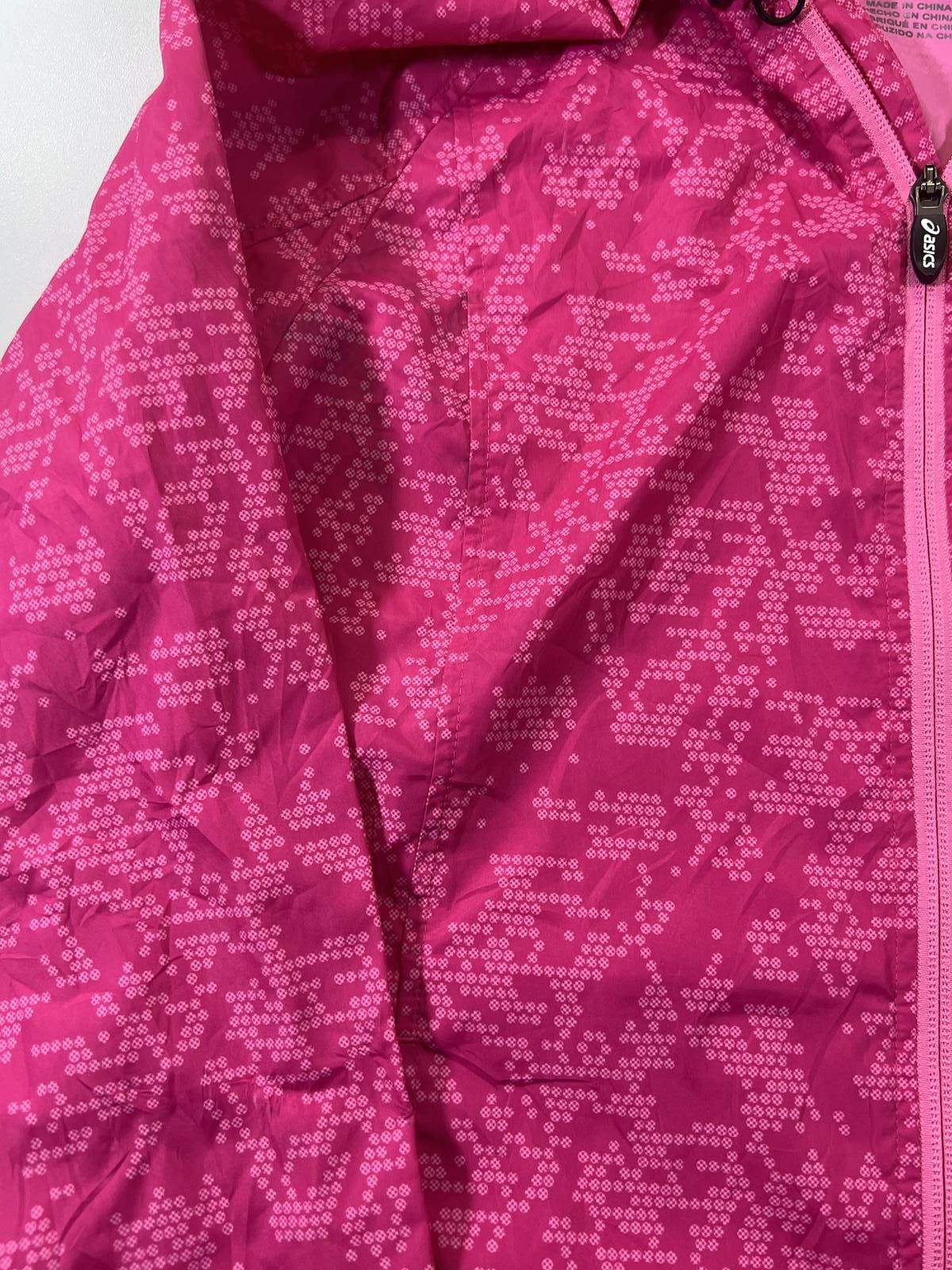 Asics Asics Pink Hooded Lightweight Running Jacket Large womens Size L / US 10 / IT 46 - 4 Thumbnail