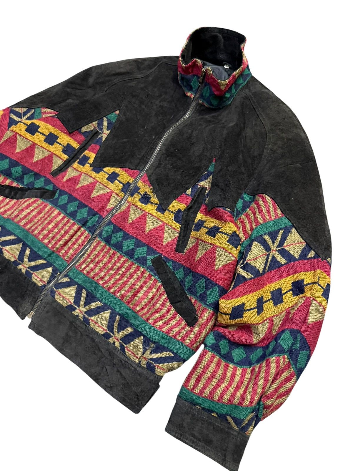 Vintage Vintage 80s Petit Lapin by Pollo Navajo Bomber Jacket Size US L / EU 52-54 / 3 - 2 Thumbnail
