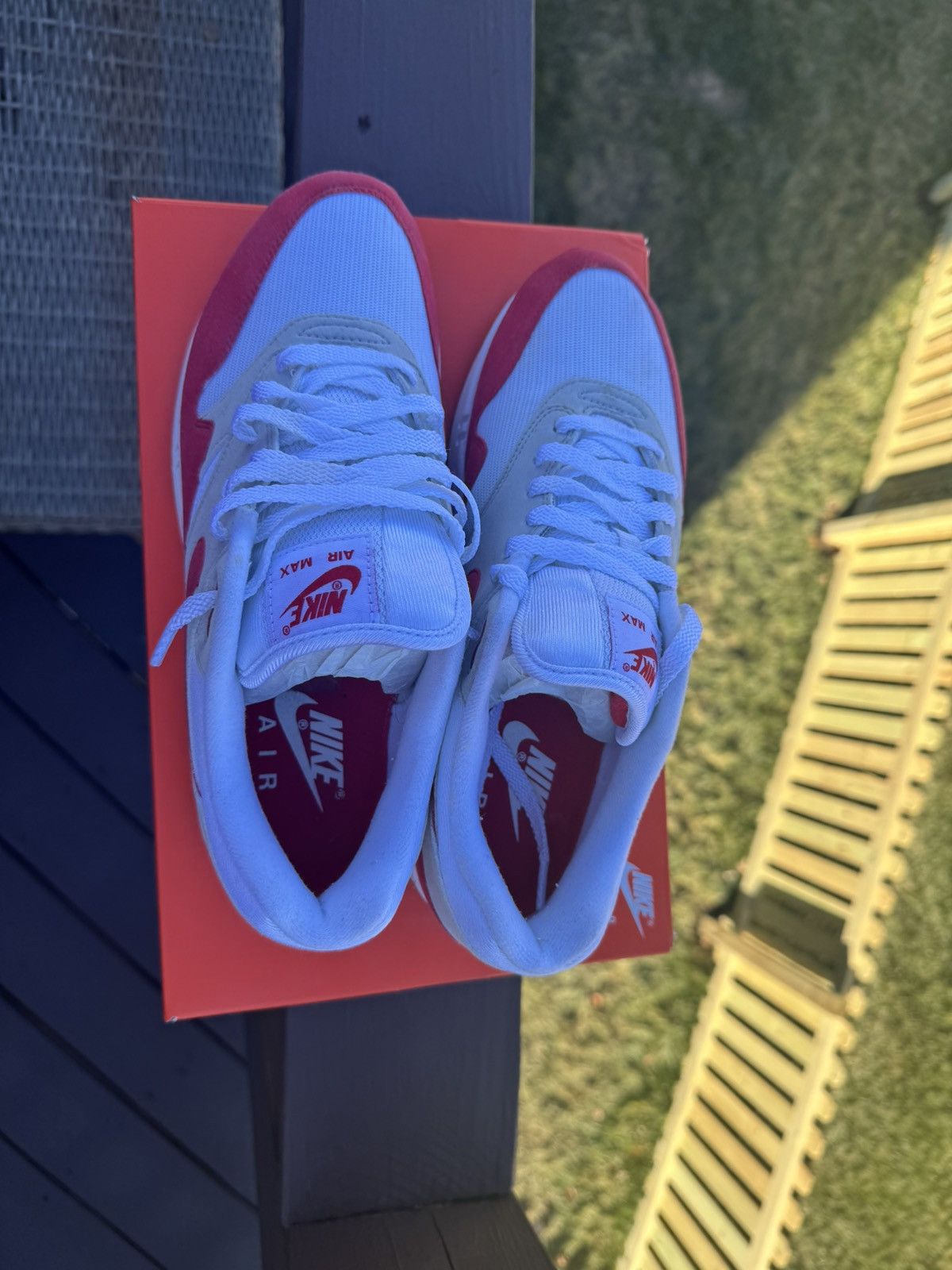 Nike Nike Air Max 1 OG Anniversary ‘Red’ 2017 Re-Release Size US 9.5 / EU 42-43 - 5 Thumbnail