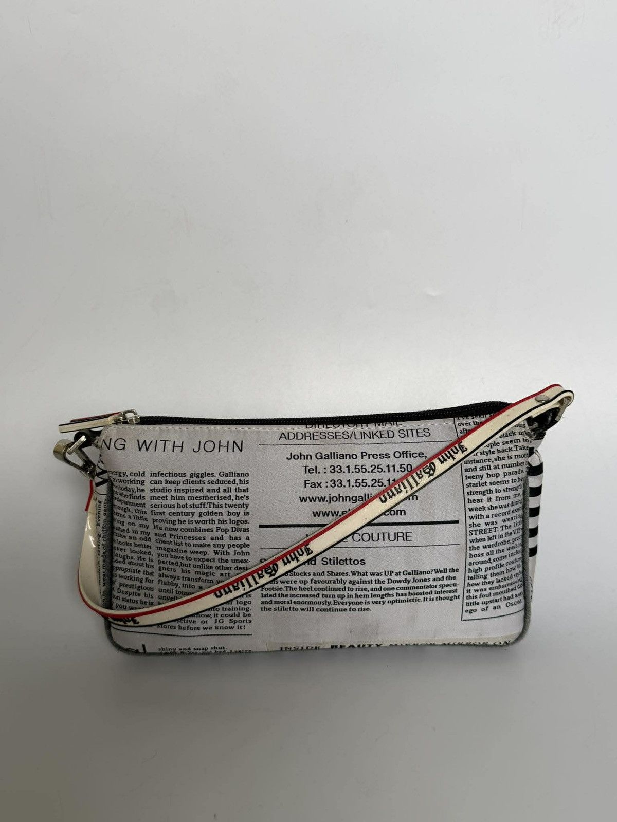 John Galliano John Galliano Newspaper Print Handbag Size ONE SIZE - 1 Thumbnail