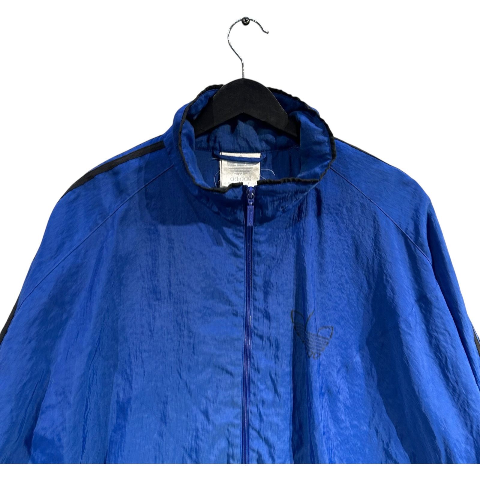 Adidas Vintage Adidas 3 Stipes Full Zip Windbreaker XL Size US XL / EU 56 / 4 - 2 Thumbnail