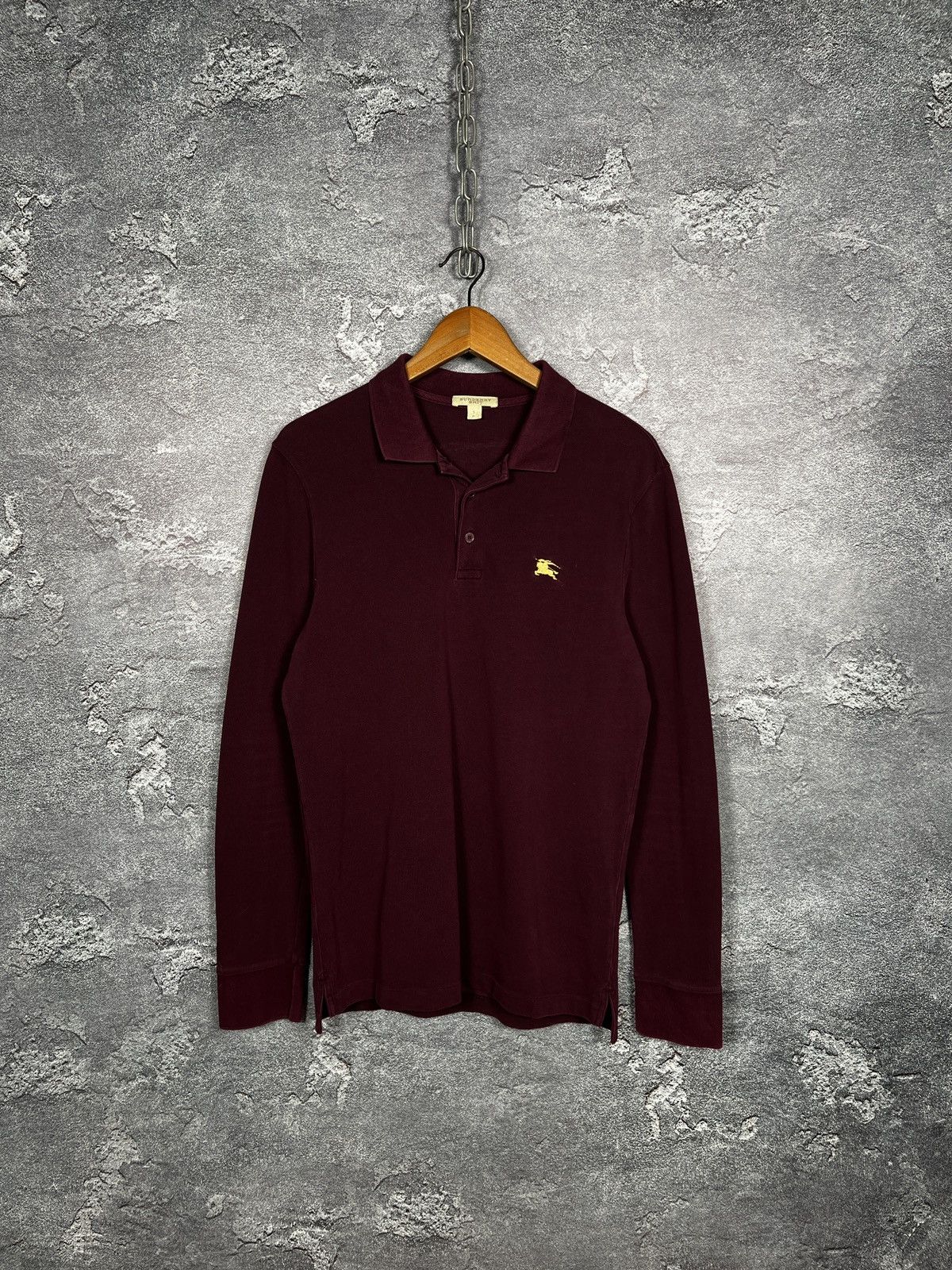 Burberry Vintage Burberry Long Sleeve Shirt With Metal Logo Size US S / EU 44-46 / 1 - 1 Thumbnail