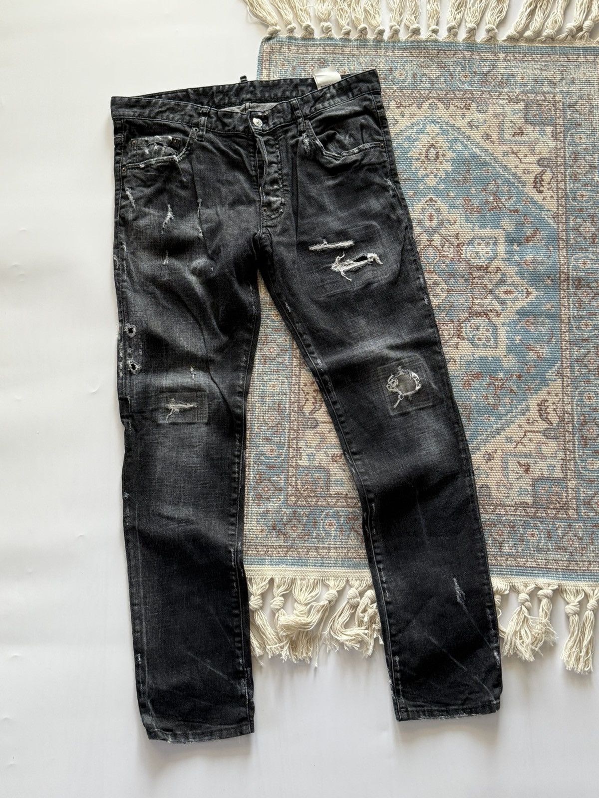 Dsquared2 Dsquared 2 ICON Distressed Jeans Denim Pants Size US 32 / EU 48 - 1 Thumbnail