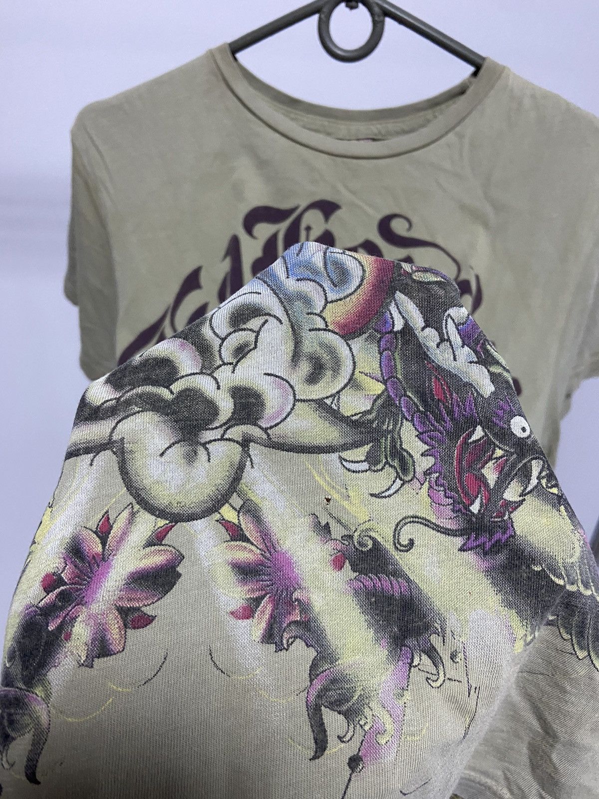 Christian Audigier × Ed Hardy × Vintage Ed hardy big logo t shirt tattoo Y2K vintage Size US S / EU 44-46 / 1 - 10 Thumbnail
