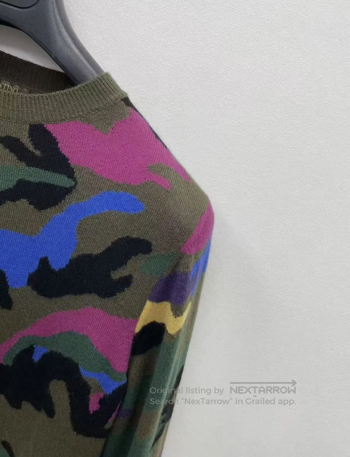 Valentino Multi Camouflage Long Sleeve Sweater XS. Size US XS / EU 42 / 0 - 2 Thumbnail