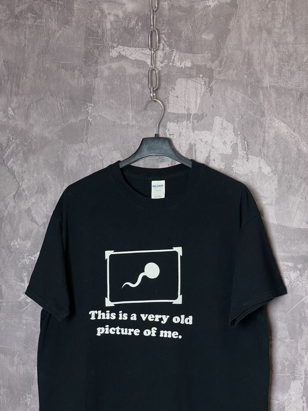 Gildan × Vintage 00’s Vintage Sperm Cell Humor Art T Shirt Y2K Hype Size US M / EU 48-50 / 2 - 2 Thumbnail