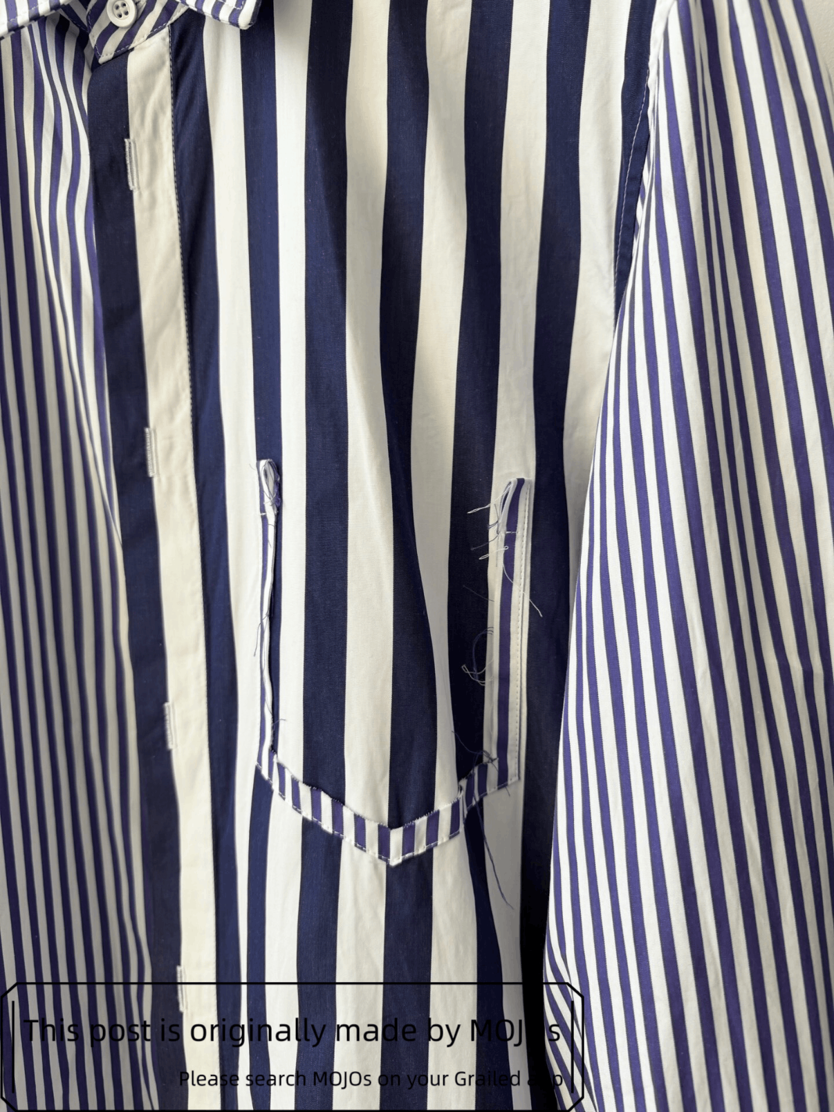 Maison Margiela Sz 39 Maison Margiela 19SS 2-way Stripe Shirt mojos3514 Size US M / EU 48-50 / 2 - 6 Thumbnail