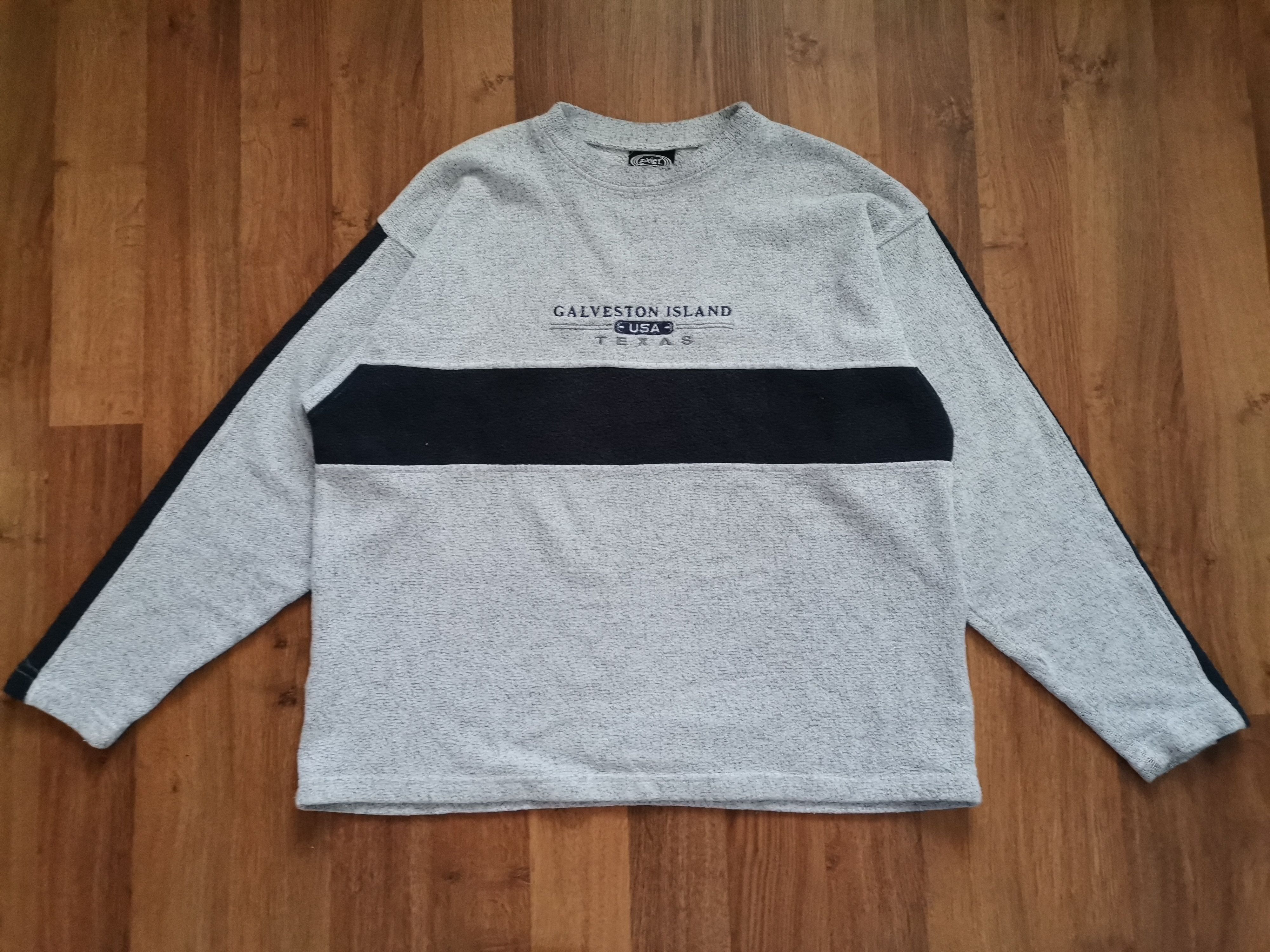 Vintage Vintage Exist Galveston Island Texas Terry Sweatshirt Size US XL / EU 56 / 4 - 1 Thumbnail