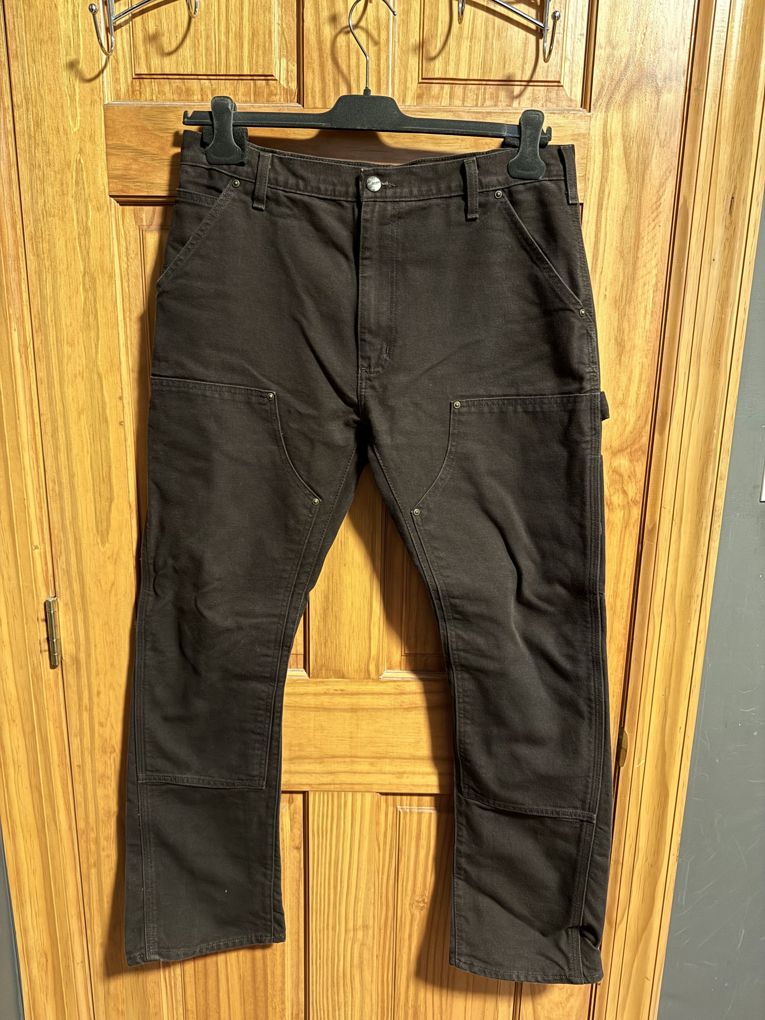 Carhartt Custom Double Knee Flared Carpenters Dungaree - Brown - 34 Size US 34 / EU 50 - 1 Thumbnail