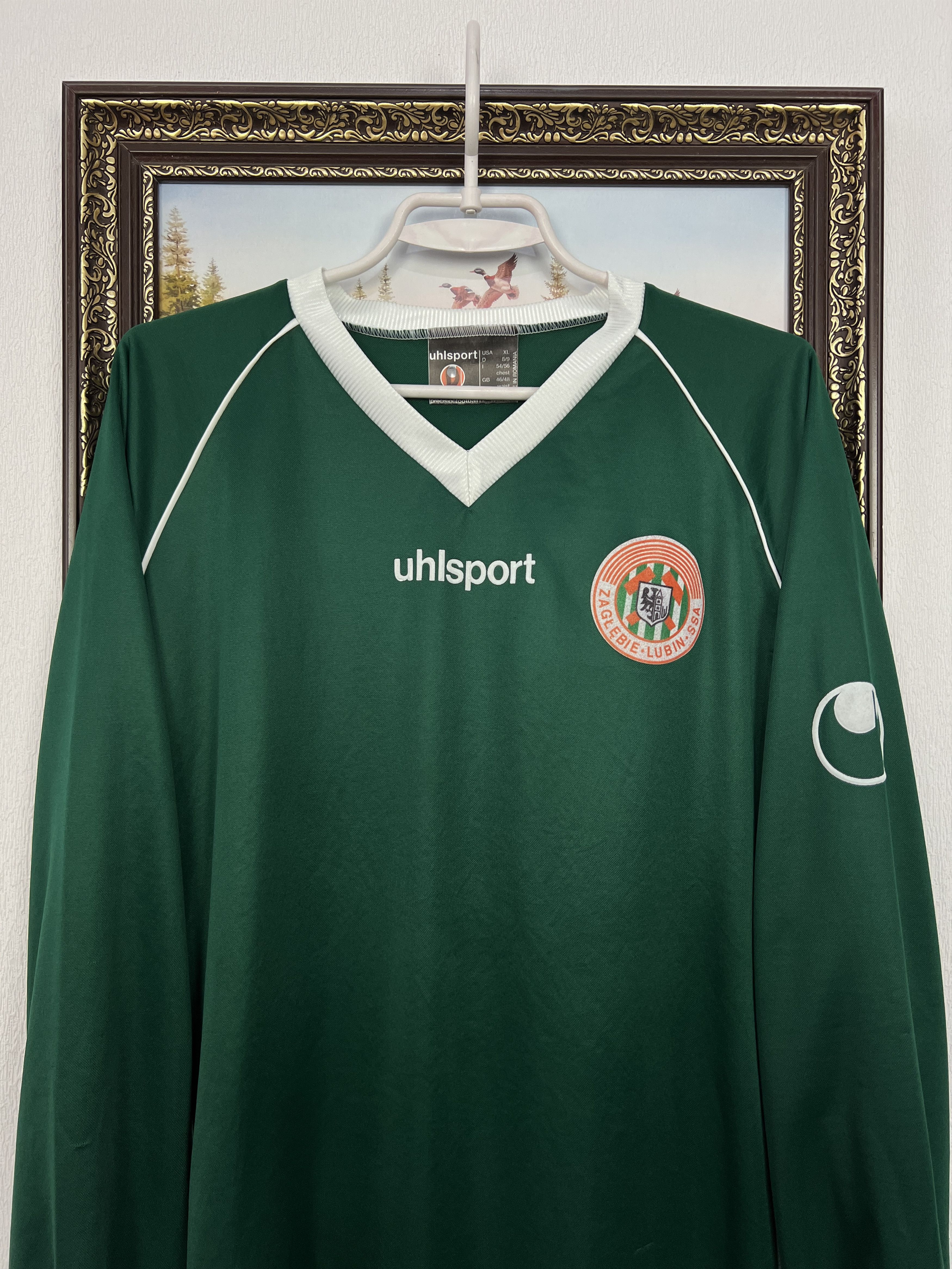 Vintage Zaglebie Lubin Match Worn Shirt Long Sleeve Jersey Trikot Size US XL / EU 56 / 4 - 2 Thumbnail