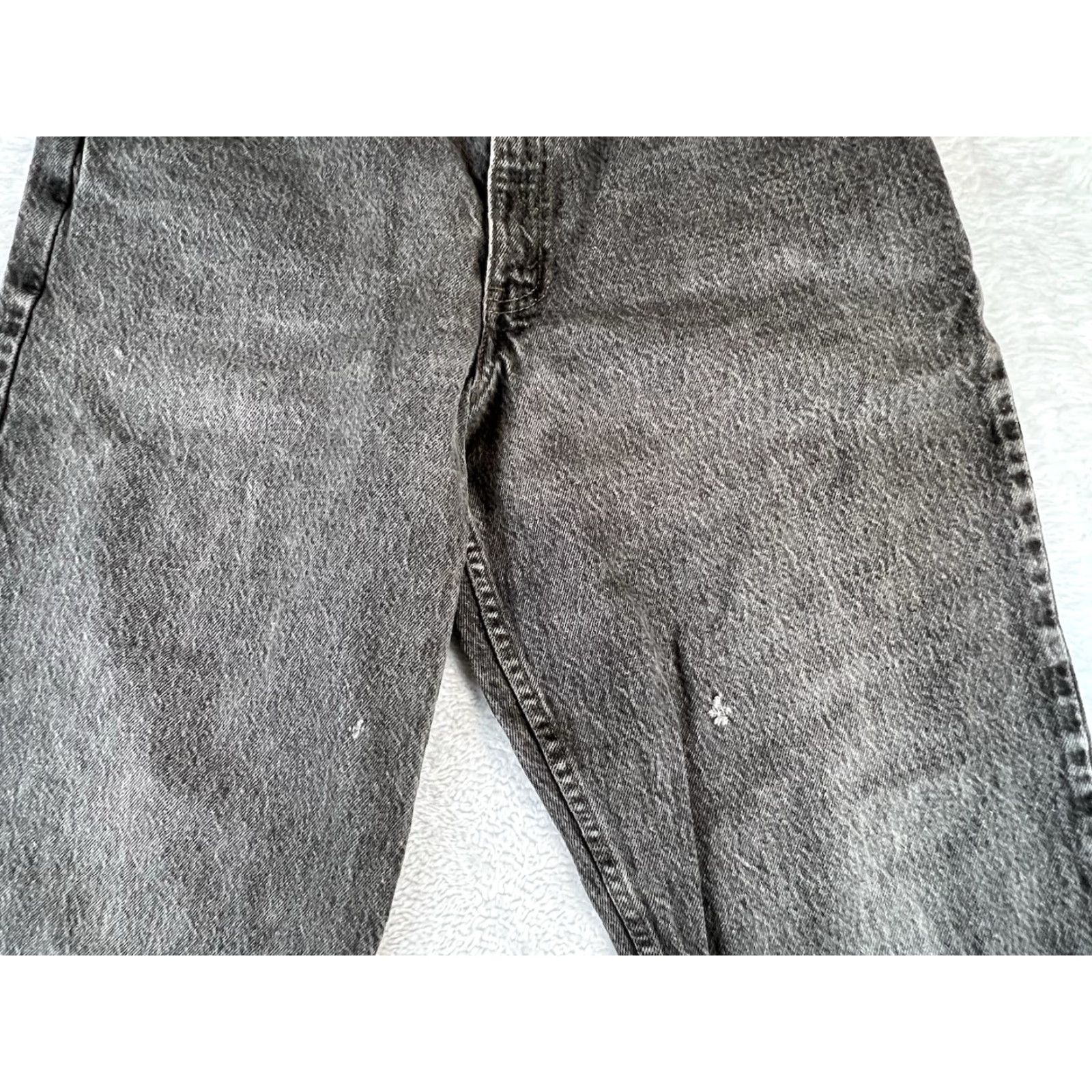 Vintage VINTAGE Britannia Jeans Black 33x30 1990s Loose Fit Tapered Denim Men’s Straight 5-Pocket 80s 90s Classic Mens Size US 33 - 7 Thumbnail