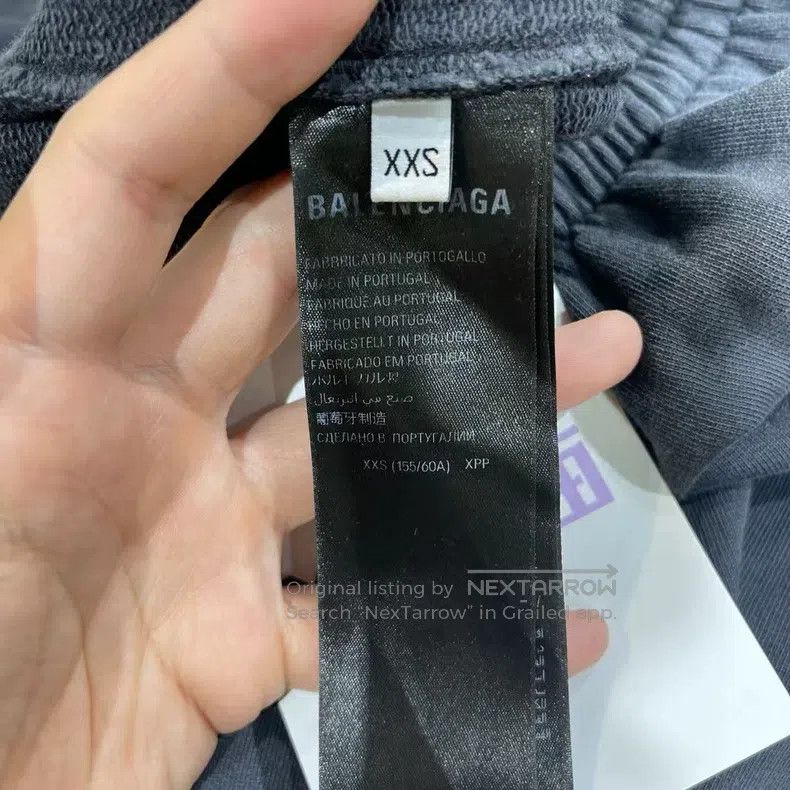 Balenciaga Balenciaga size XXS Flame Text Washed Distressed Sweatpant Size US 27 - 5 Thumbnail