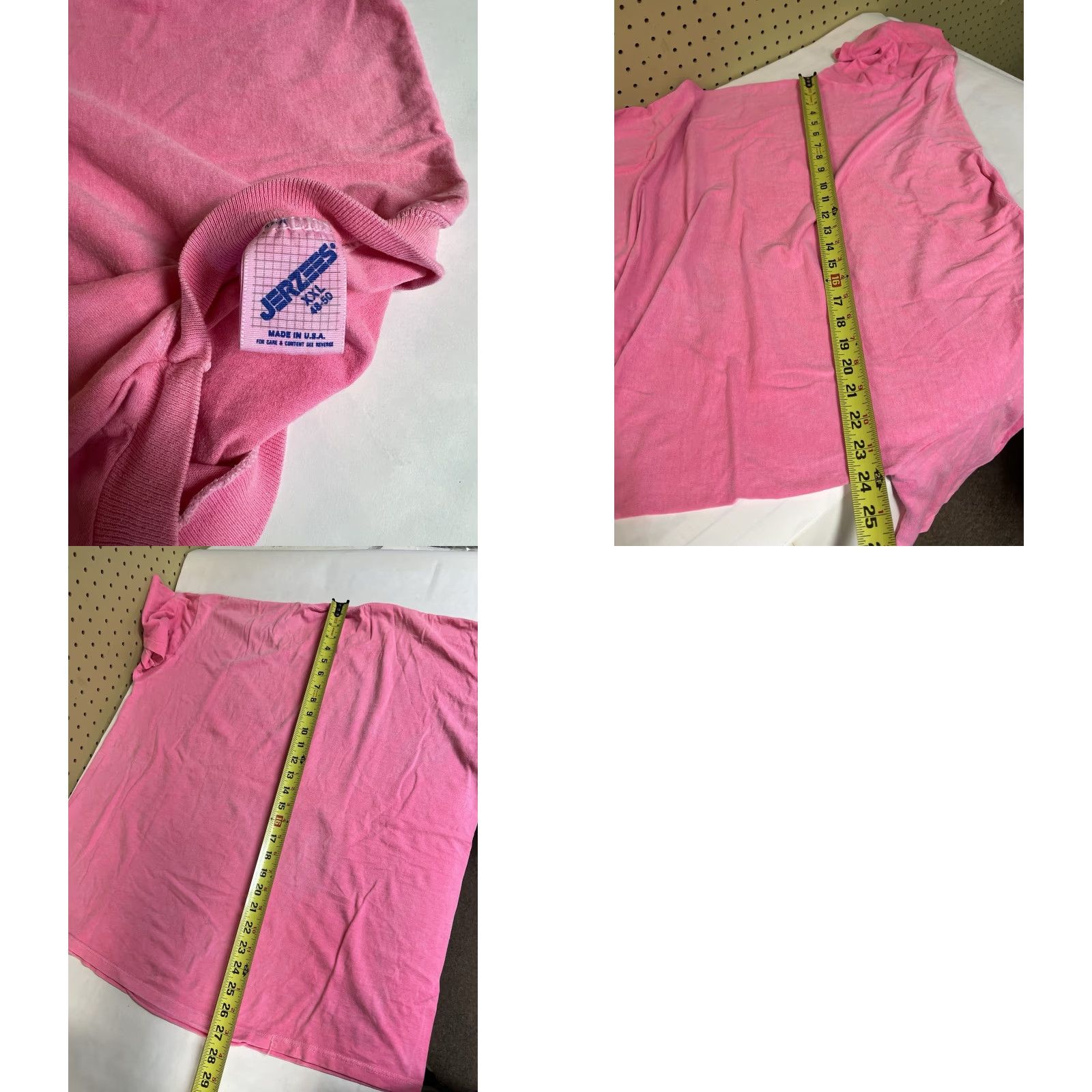 Jerzees VINTAGE Jerzees 2XL Pink Crew Neck T-Shirt 1991 Southern Vermont Swim Invitational Stitch Men Shirts Size US XXL / EU 58 / 5 - 8 Thumbnail