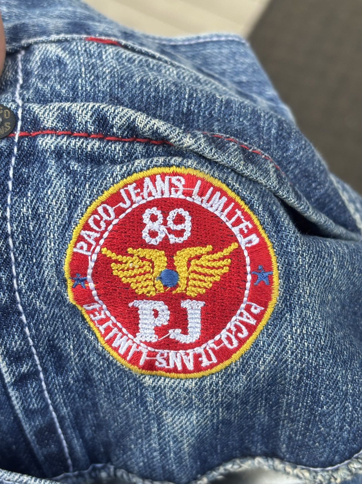 Other Vintage 2005 Paco Jeans Barcode Patch Baggy Denim 36x32 Y2K Size US 36 / EU 52 - 5 Thumbnail