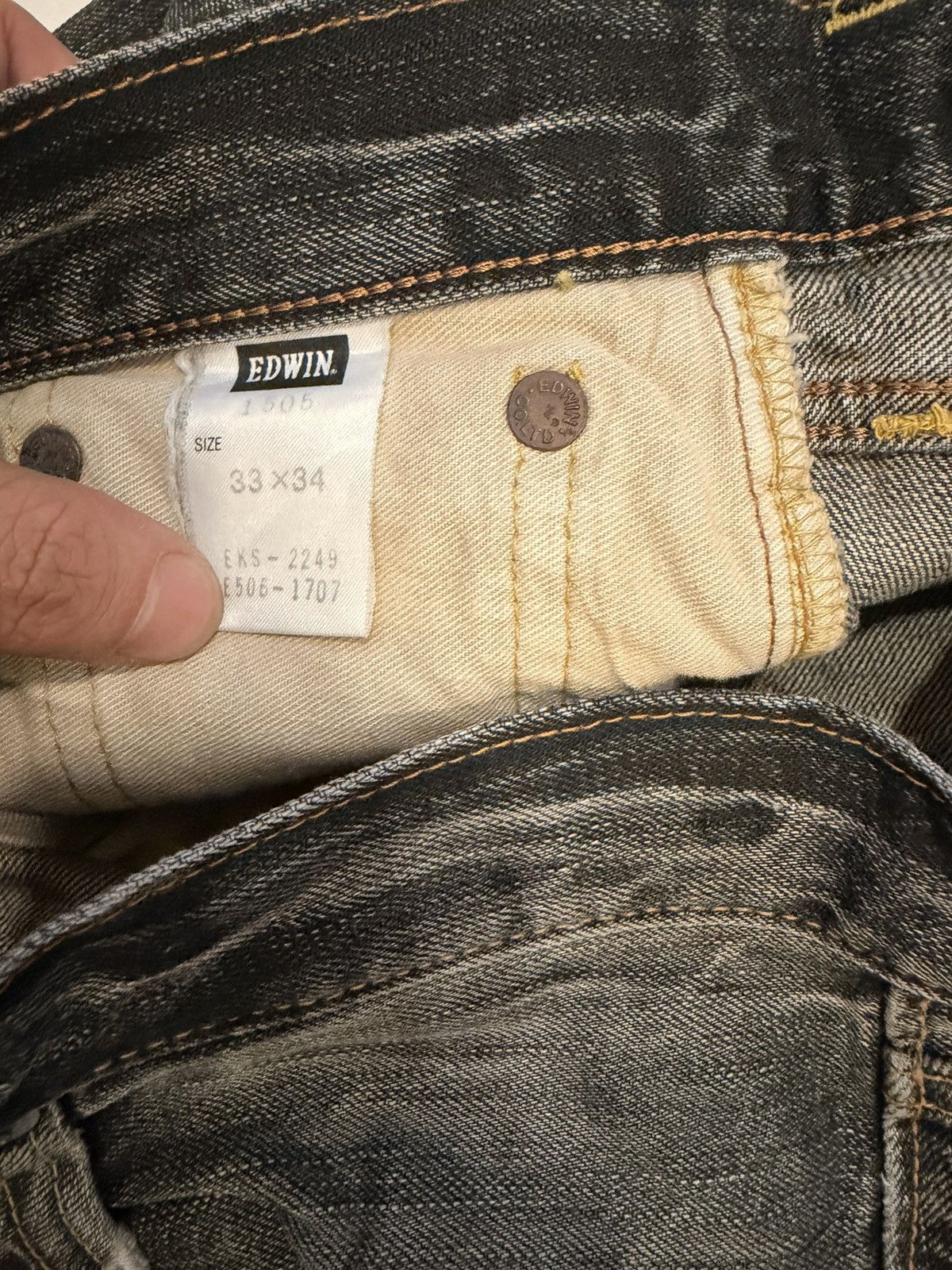 Edwin Japanese Selvedge Edwin Dark Wash Jeans Size US 33 - 9 Thumbnail