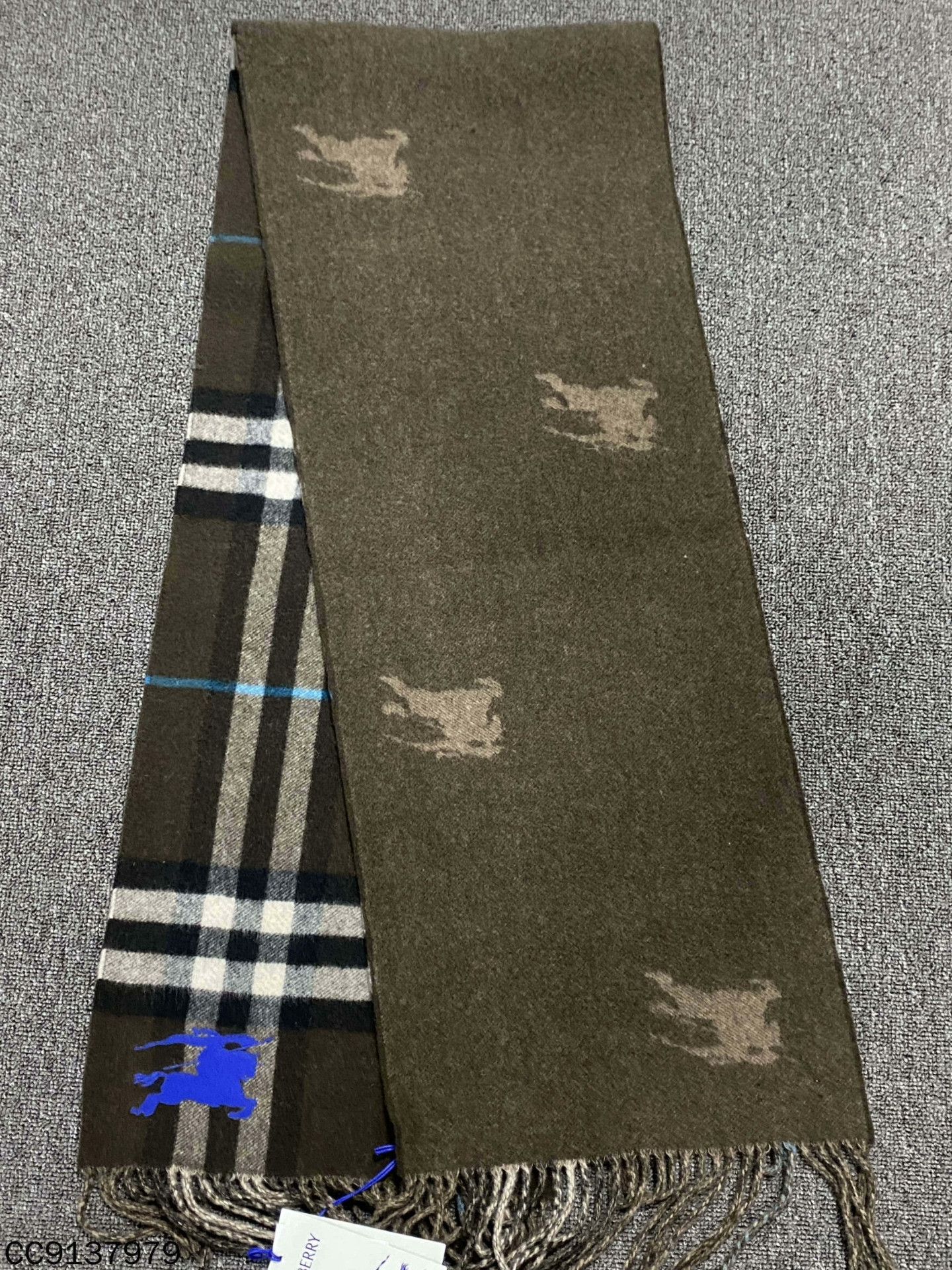Burberry Burberry Plaid Brown Scarf one size Men Size ONE SIZE - 1 Thumbnail