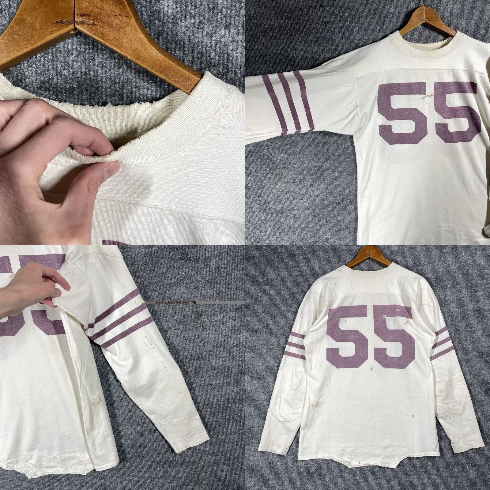 Champion VINTAGE Champion Football Jersey Mens Size M Cotton T Shirt 1940s White Shirt Men Football Jersey Championship 1940s Vintage Size US M / EU 48-50 / 2 - 8 Thumbnail