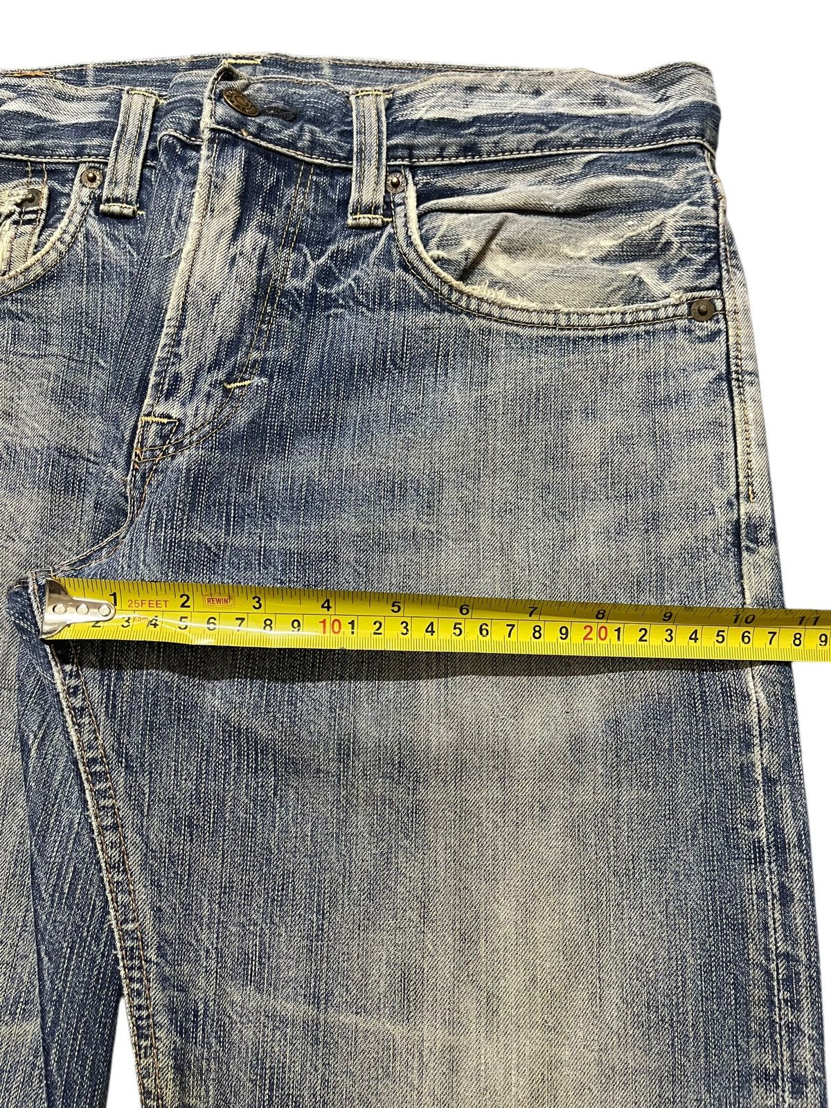Edwin Vintage Japan Edwin 502 Faded Wash Distressed Loose Jeans Size US 32 / EU 48 - 15 Thumbnail