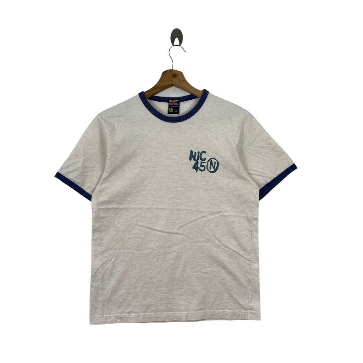 Nautica × Vintage Vintage Nautica Jeans Sailing Ringer Tee Shirt Size US S / EU 44-46 / 1 - 1 Thumbnail
