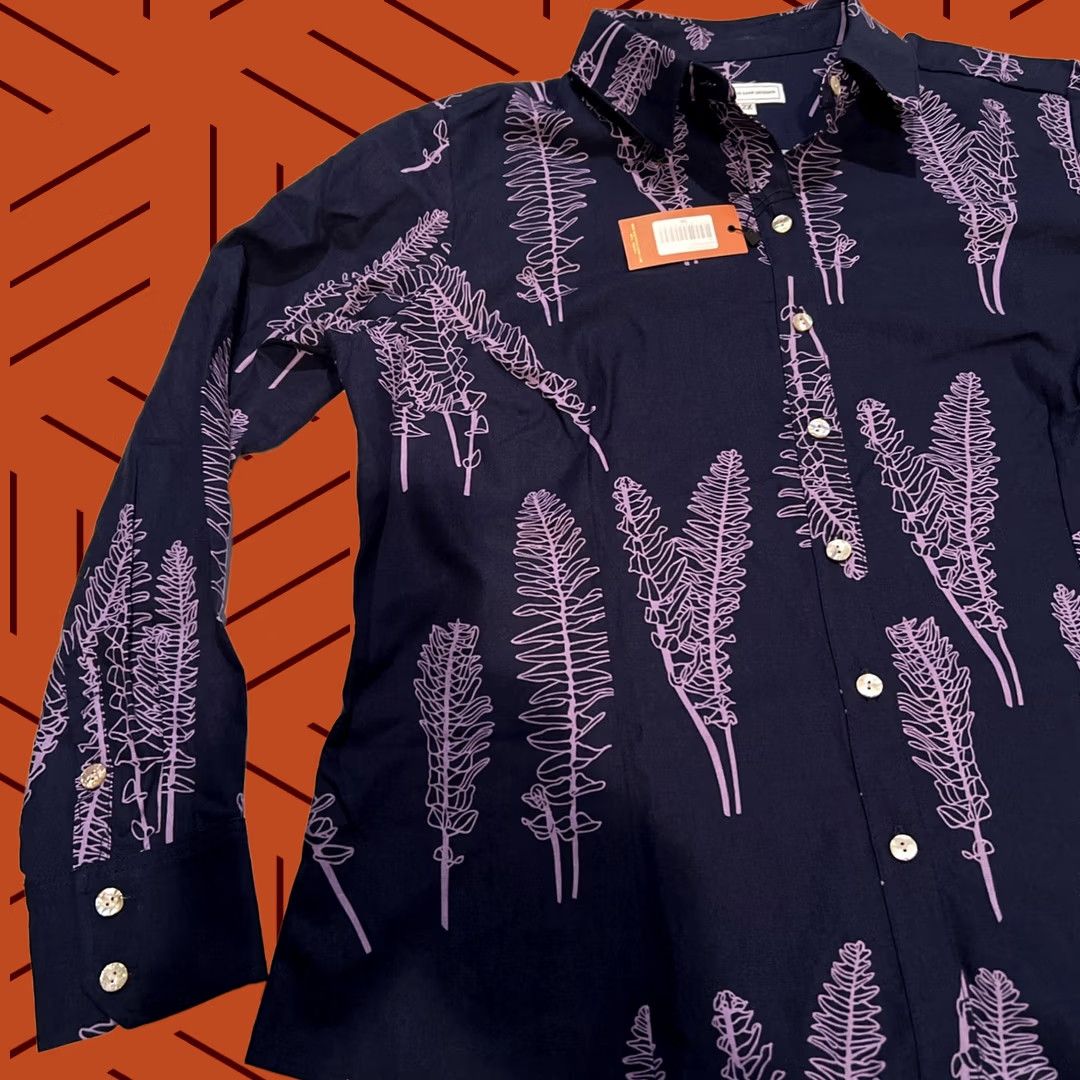ALOHAS VINTAGE Women’s Sig Zane Designs Hawaiian Aloha Hibiscus Shirt 2XL New w 50 Retail Tag Size XXL / US 16-18 / IT 52-54 - 1 Thumbnail