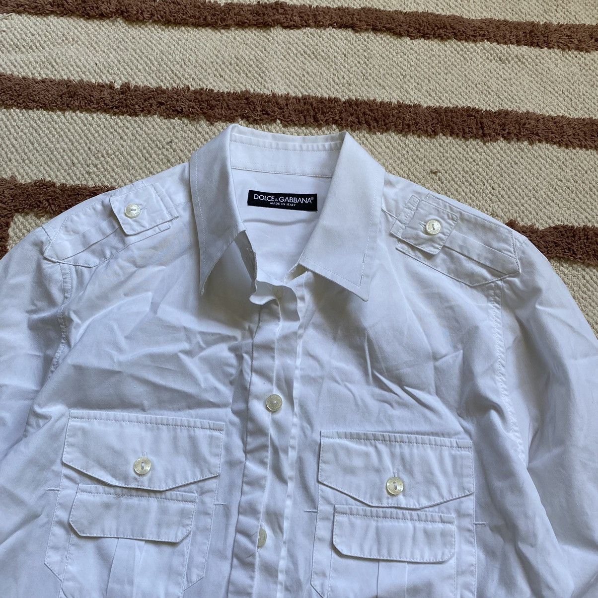 Dolce & Gabbana RARE DOLCE AND GABBANA MULTIPOCKET SHIRT Size M / US 6-8 / IT 42-44 - 2 Thumbnail