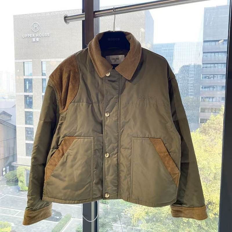 Celine CELINE Leather Trim Jacket Size 38 Size S / US 4 / IT 40 - 1 Thumbnail