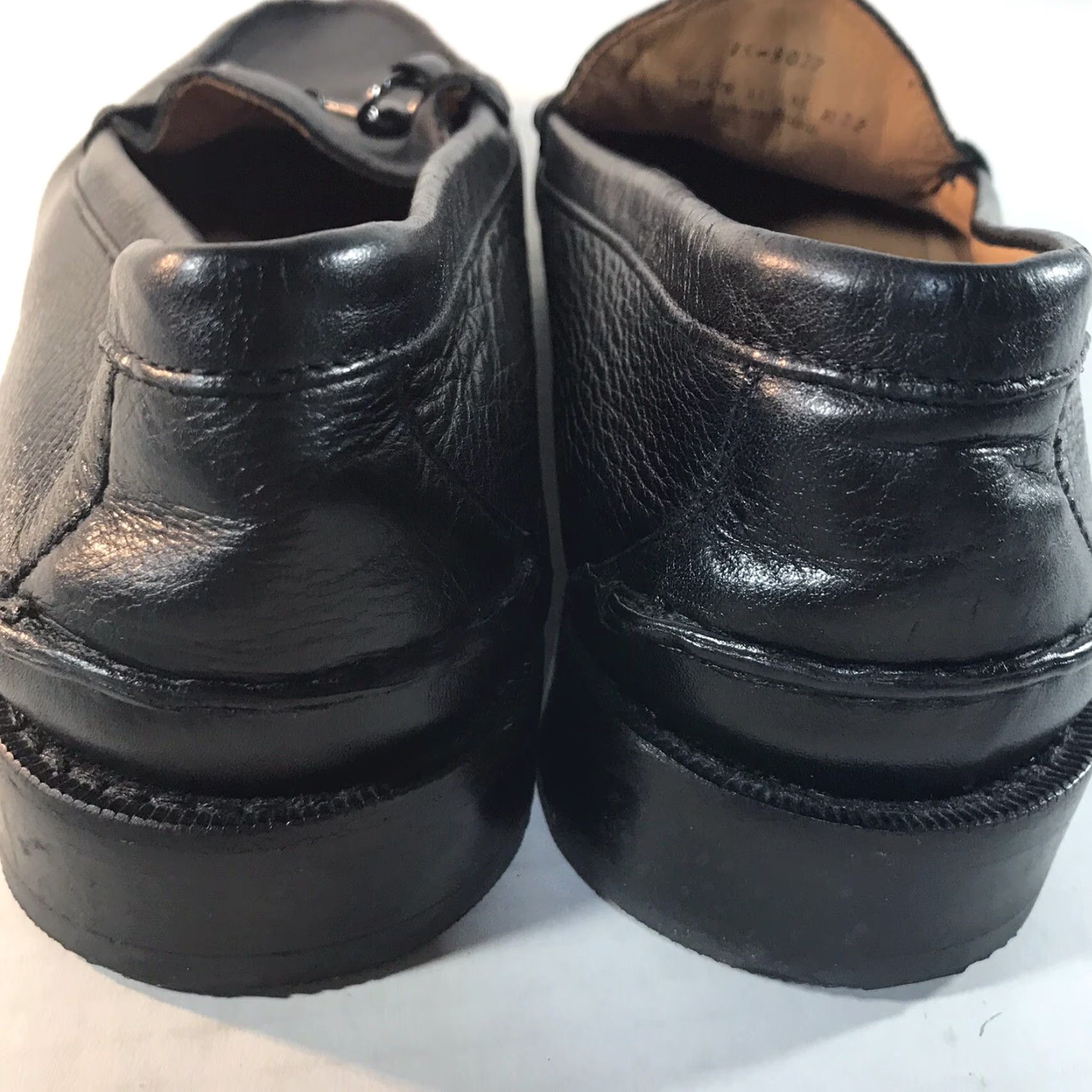 Johnston & Murphy Johnston Murphy Black Sheepskin Slip On Loafers Mens Size 11.5M Brazil Size US 12 / EU 45 - 5 Thumbnail
