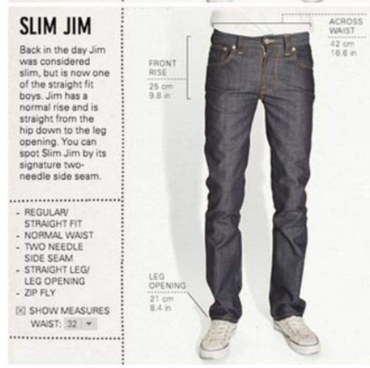 Nudie Jeans (Made in Italy) Slim Jim Size 30x32 Size US 30 / EU 46 - 2 Thumbnail