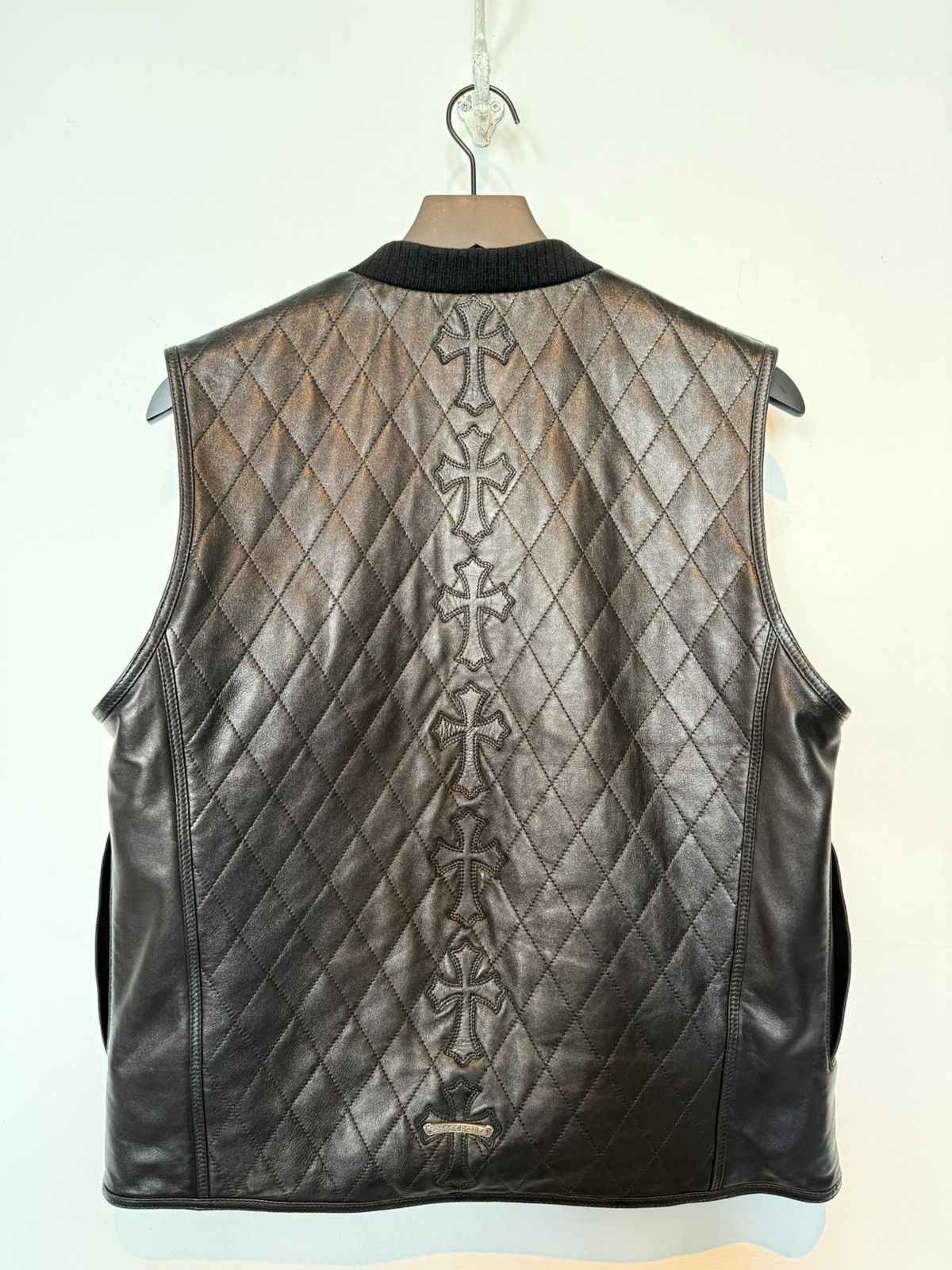 Chrome Hearts Chrome Hearts Leather Vest With Patches Size US M / EU 48-50 / 2 - 1 Thumbnail