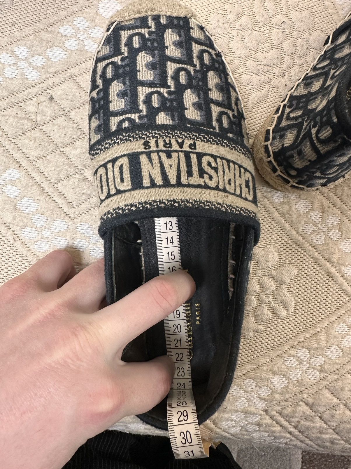 Dior 🔥 Dior Granville Oblique CD Logo Embroidered Espadrille Rare Size US 9 / IT 39 - 12 Thumbnail