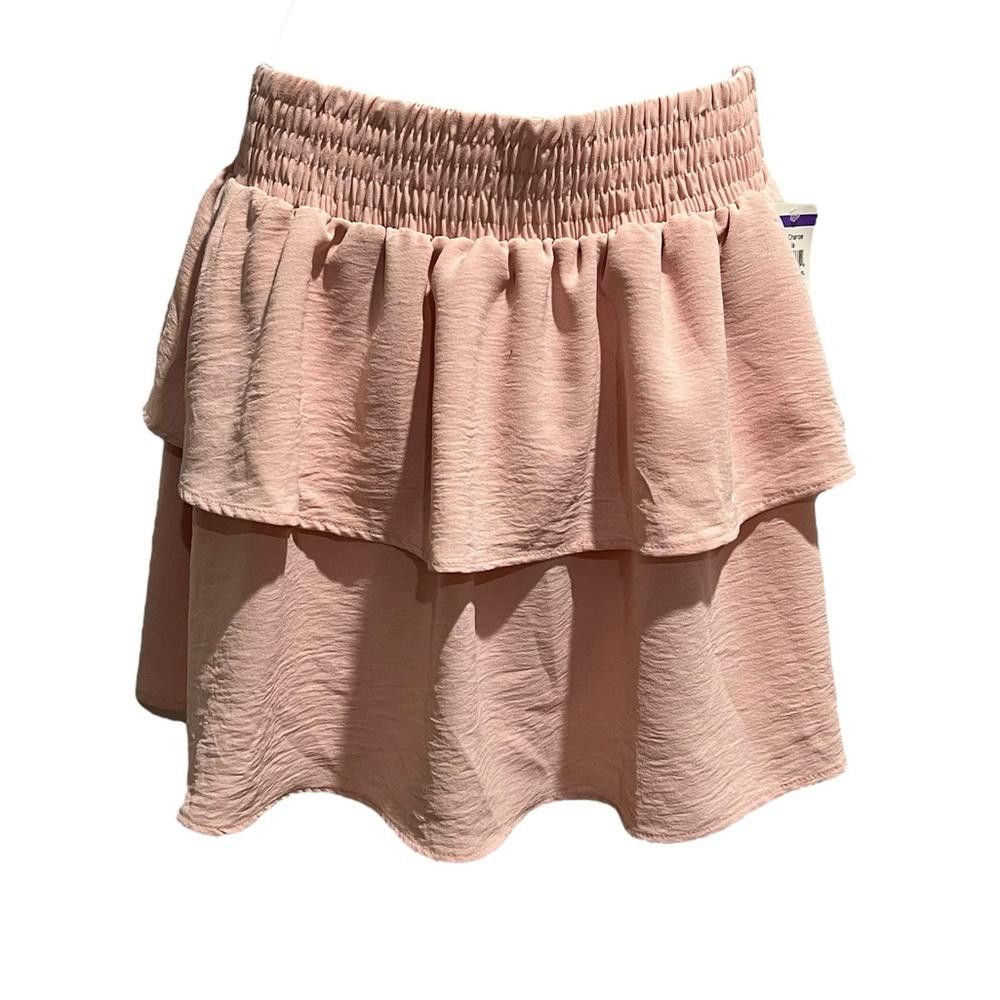 What Goes Around Comes Around NWT Abound Tiered Ruffle Miniskirt Size 32" / US 10 / IT 46 - 1 Thumbnail
