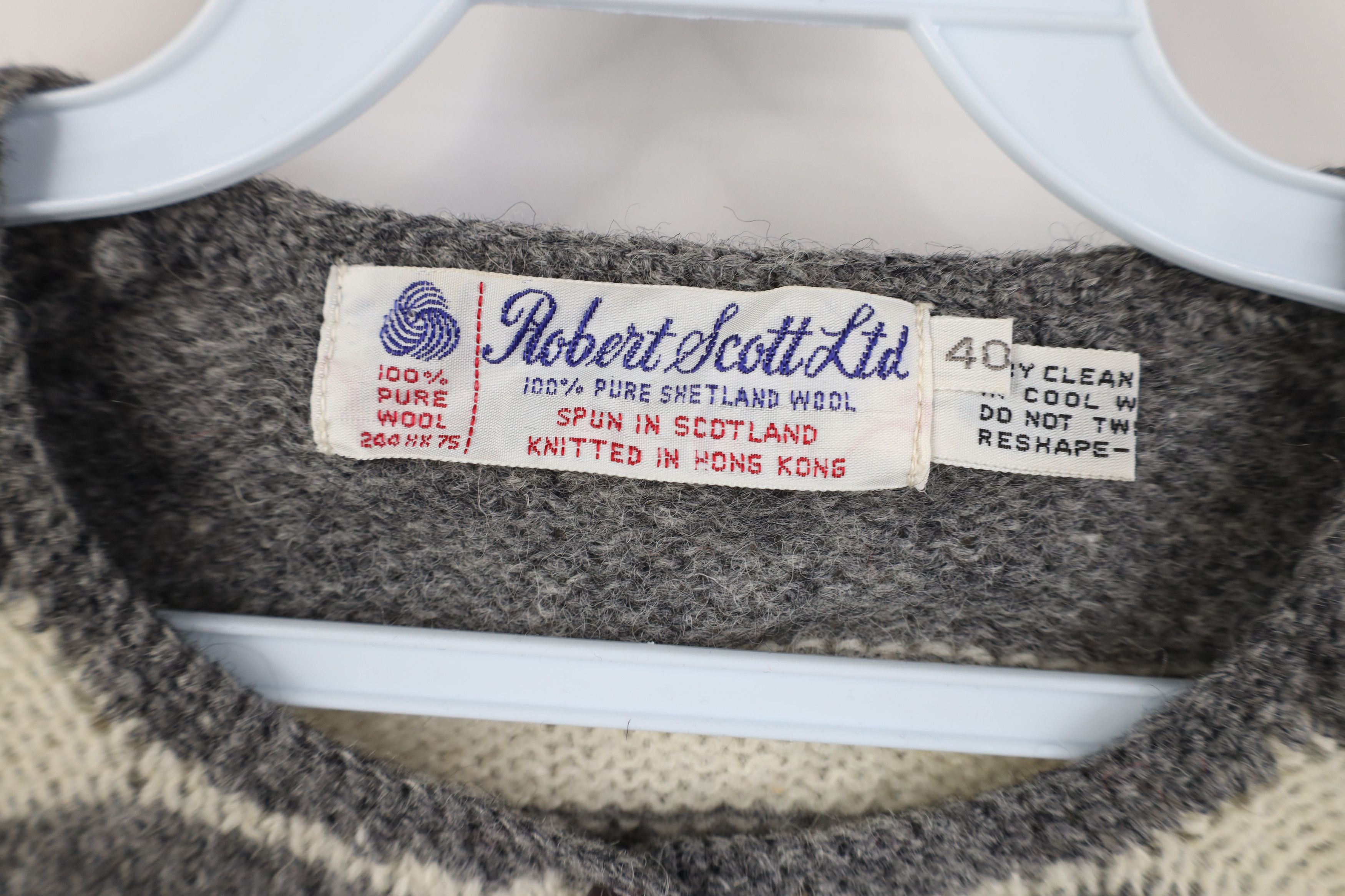 Vintage Vintage 60s 70s Streetwear Striped Wool Knit Henley Sweater Size S / US 4 / IT 40 - 5 Thumbnail