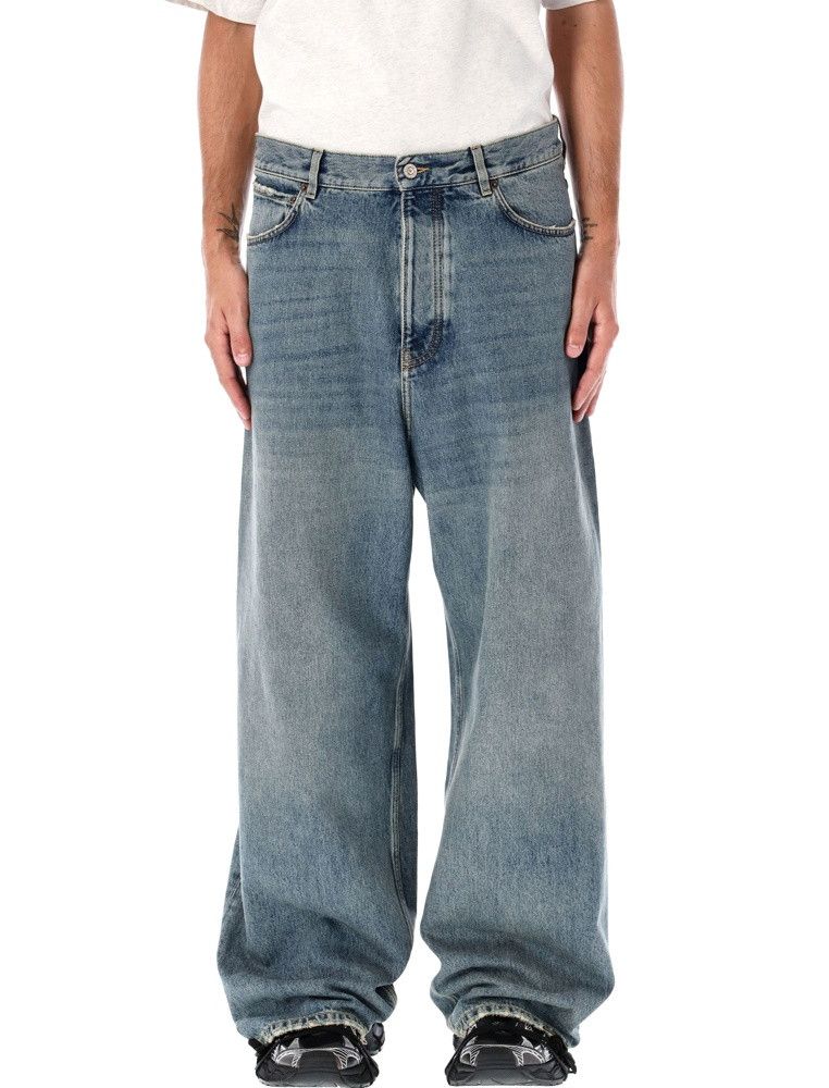 Balenciaga o1w1db11225 Baggy Pants in Blue Size US 32 / EU 48 - 3 Thumbnail