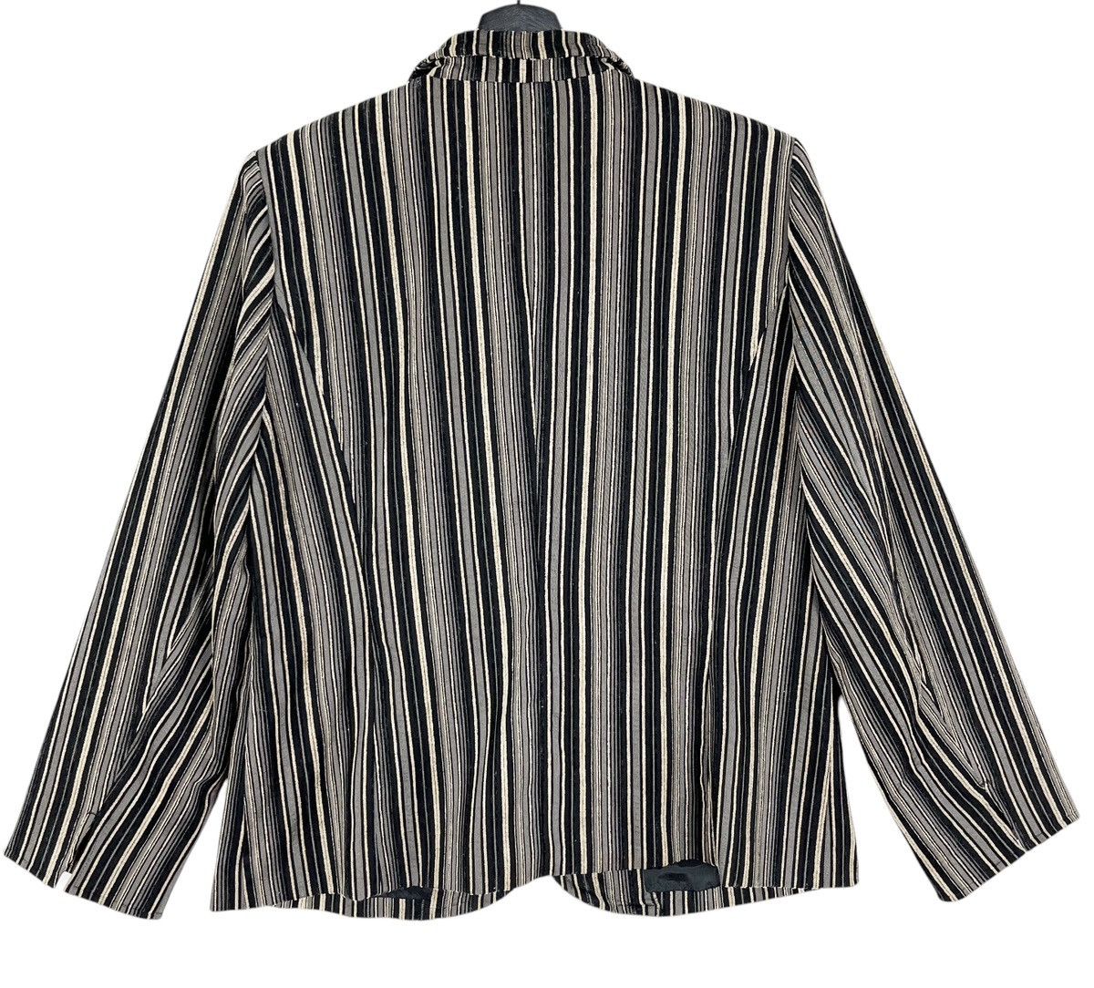 Designer × Japanese Brand Japanese Brand Noa-Ge Sophisticated Stripes Blazer Jacket Size L / US 10 / IT 46 - 9 Thumbnail