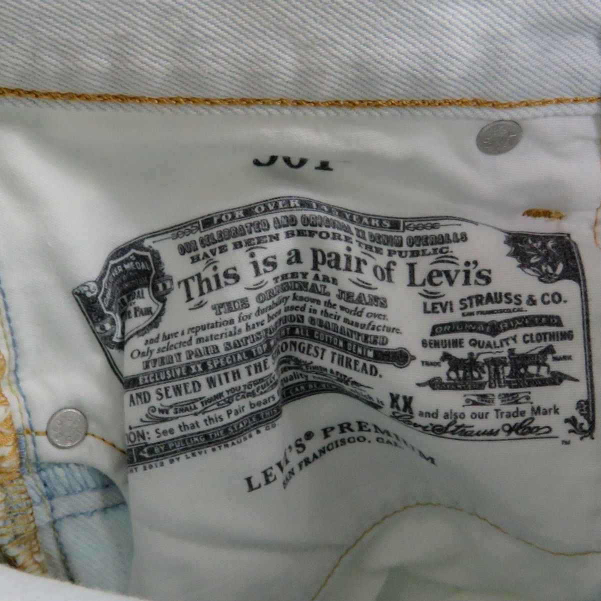 Levi's Levi's 501 Premium Straight Leg Cut Out Crop Jeans Size 25 Size 25" / US 0 / IT 36 - 8 Thumbnail