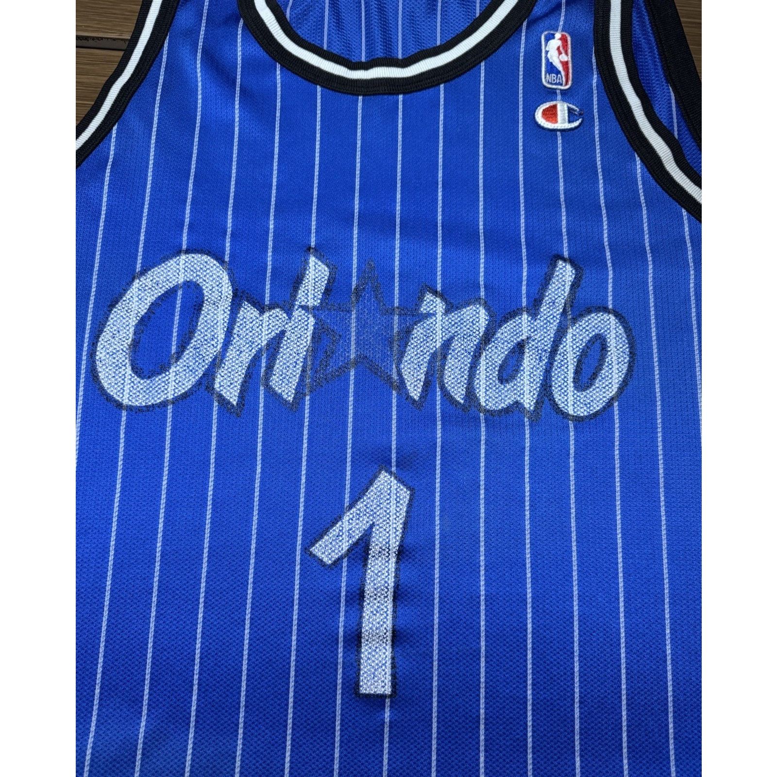 Champion Vintage Champion Orlando Magic Hardaway Blue Jersey 44 90s Size US L / EU 52-54 / 3 - 8 Thumbnail