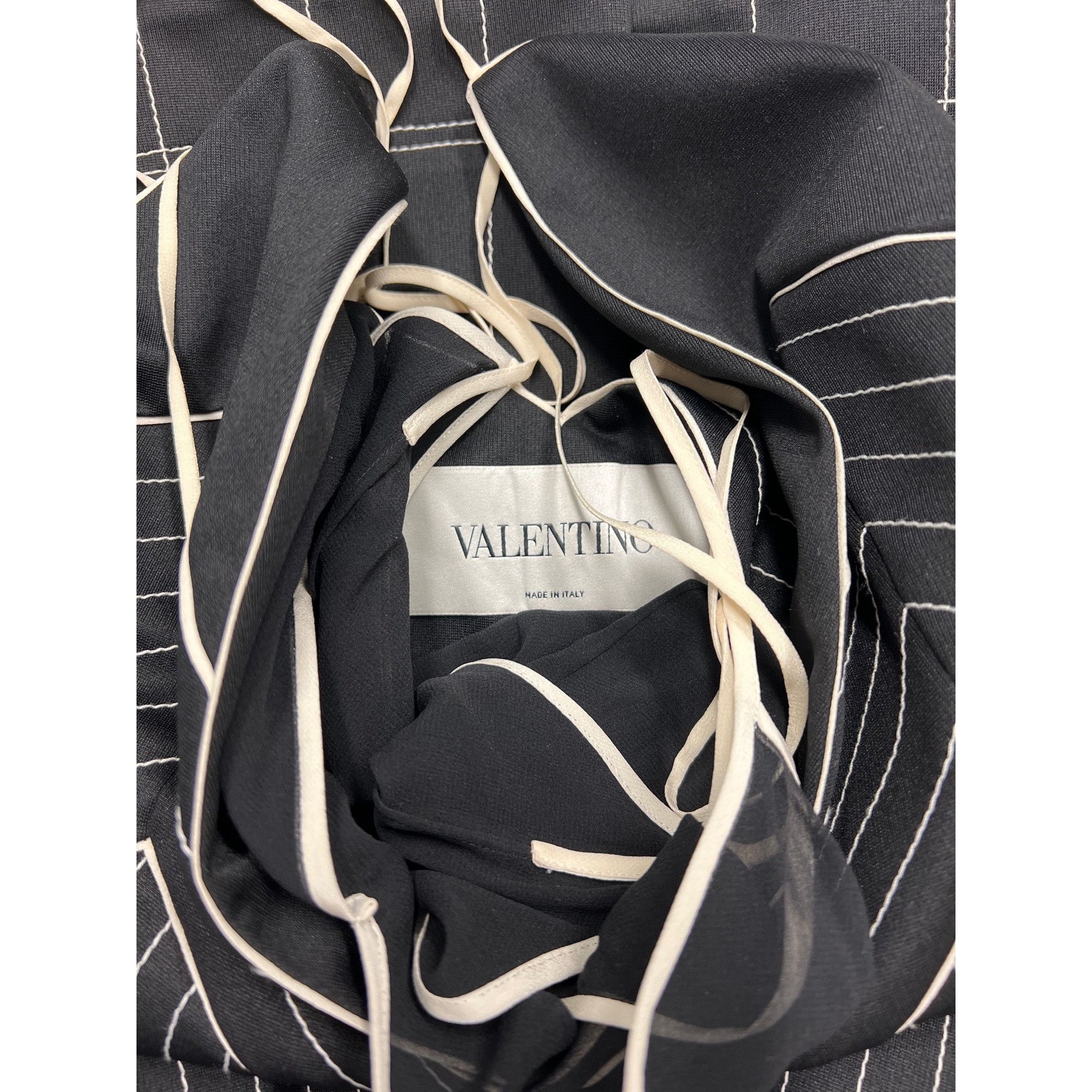 Valentino Valentino Striped A-Line Dress Size S / US 4 / IT 40 - 7 Thumbnail