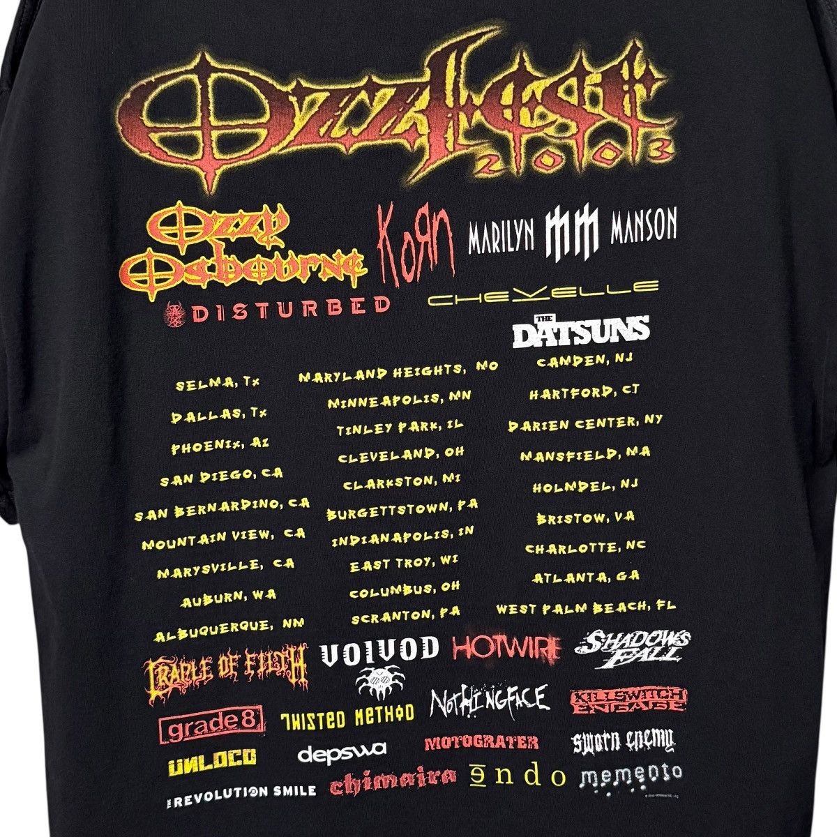 Band Tees Vintage 2003 Ozzfest Heavy Metal Band T-Shirt Size XXL, Rare Size US XXL / EU 58 / 5 - 4 Thumbnail