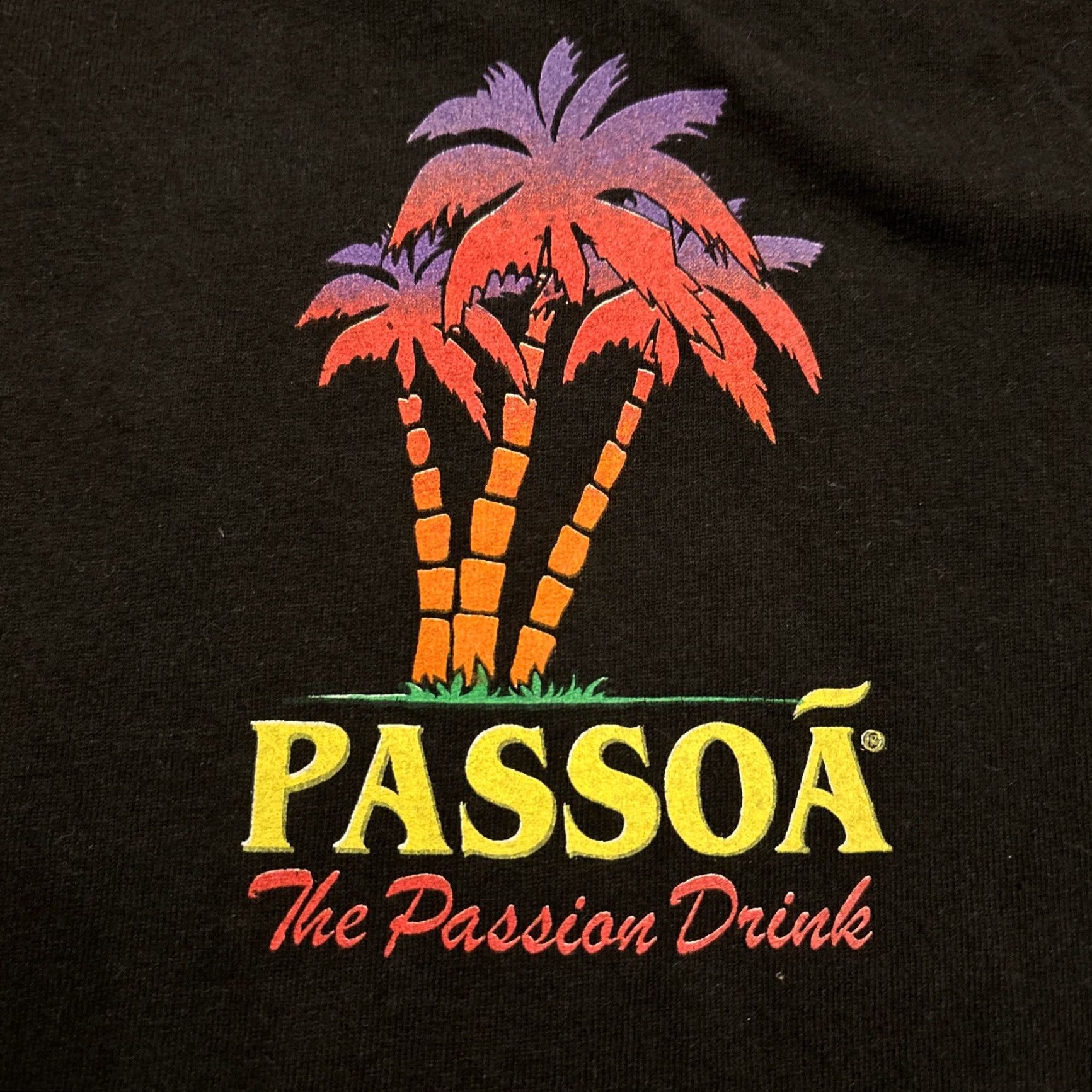 Vintage VINTAGE Passoã Passion Fruit Drink Tank Top T-Shirt XL Black Men Alcohol Theme Mens Size US XL / EU 56 / 4 - 2 Thumbnail