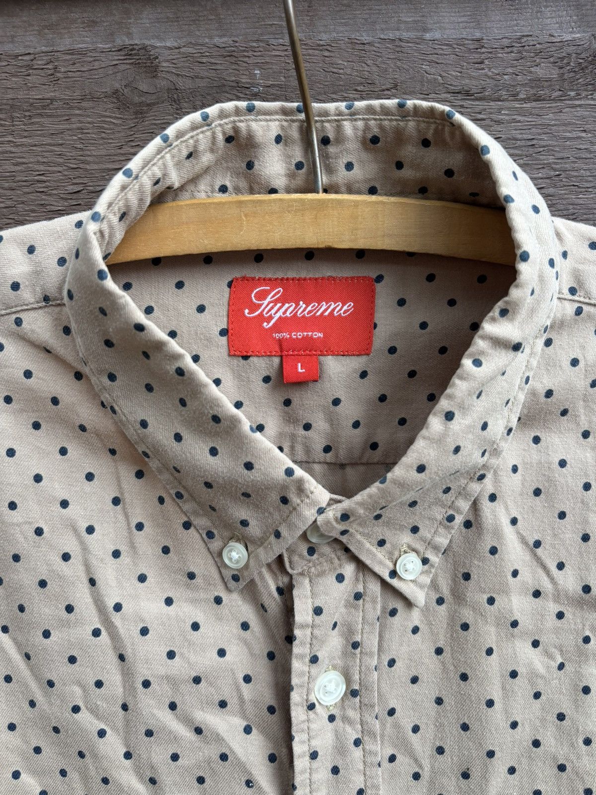 Supreme Supreme Fw11 polka dot button up shirt Size US L / EU 52-54 / 3 - 4 Thumbnail