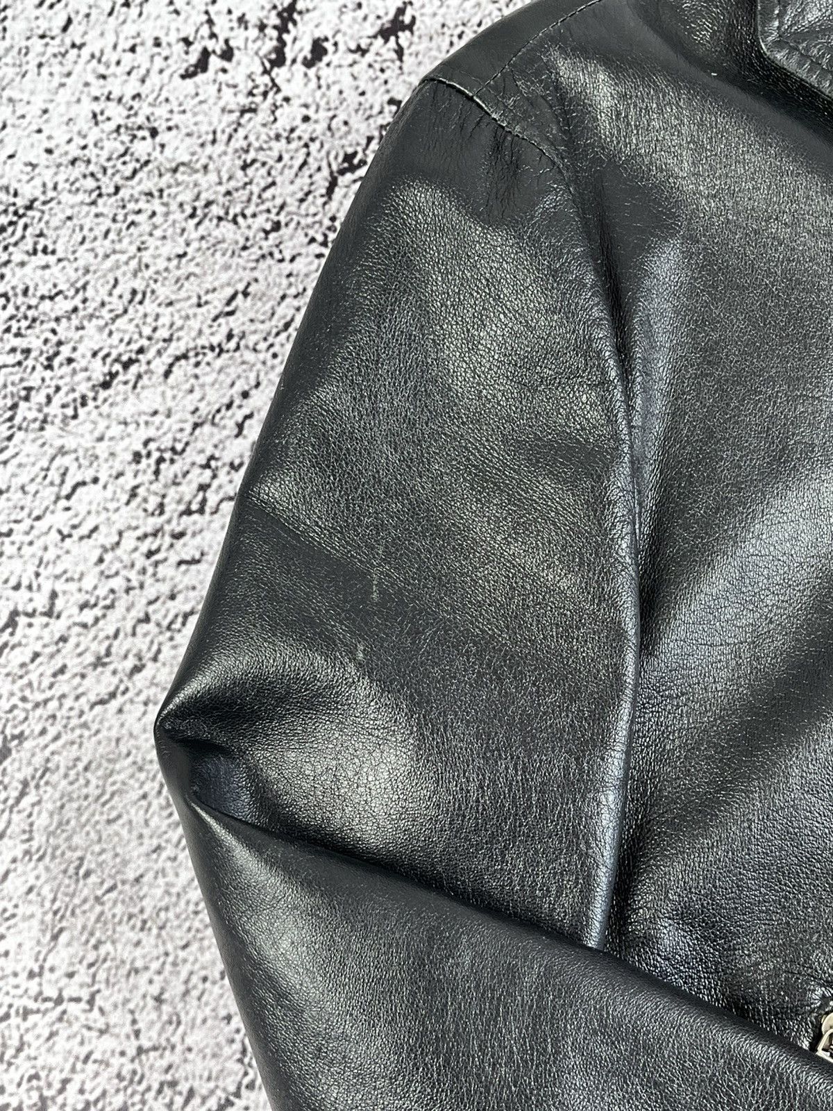 Trussardi Vintage 90s Trussardi leather jacket blazer opium 00s style Size L / US 10 / IT 46 - 5 Thumbnail